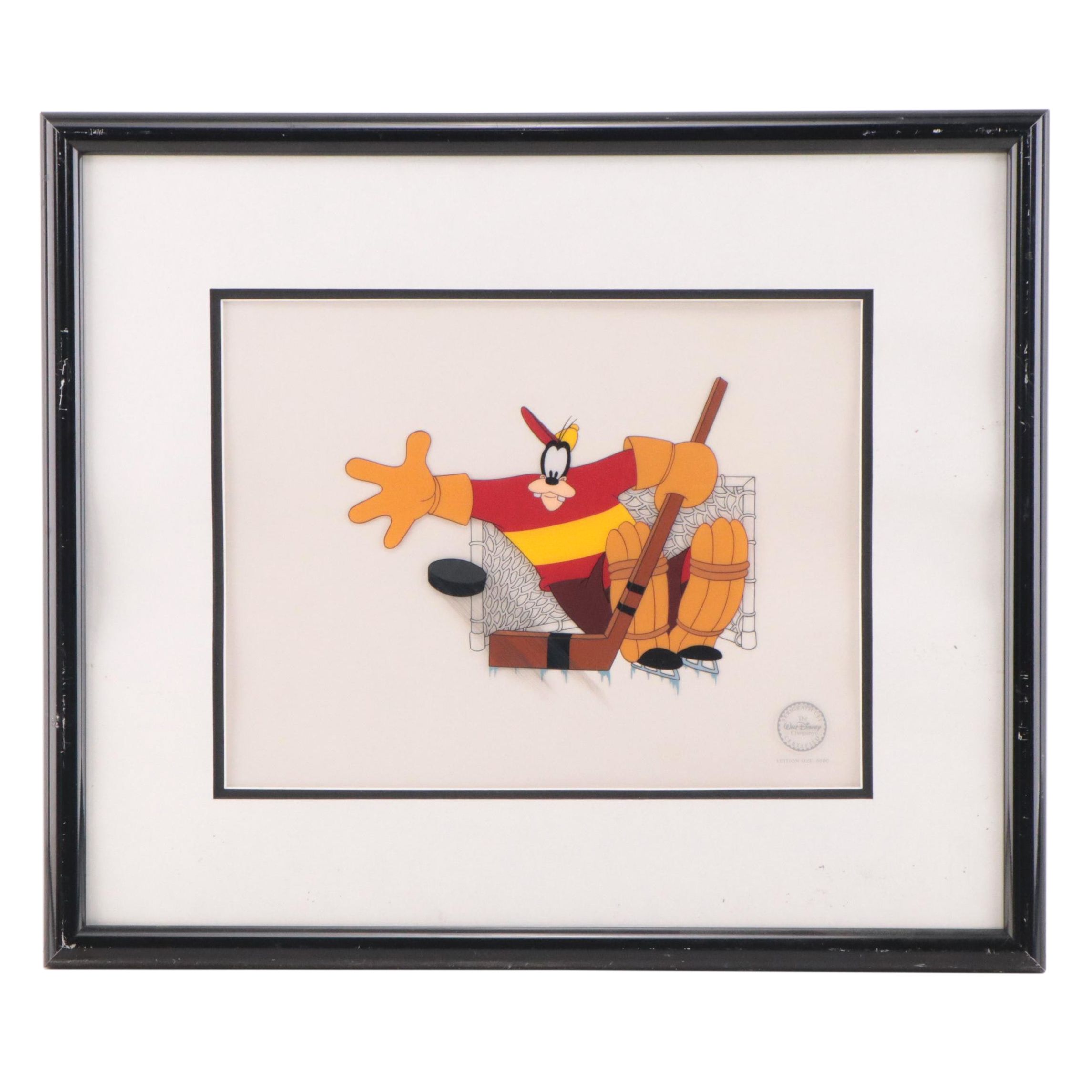 Disney Goofy Hockey Sericel From "Hockey Homicide," 1993