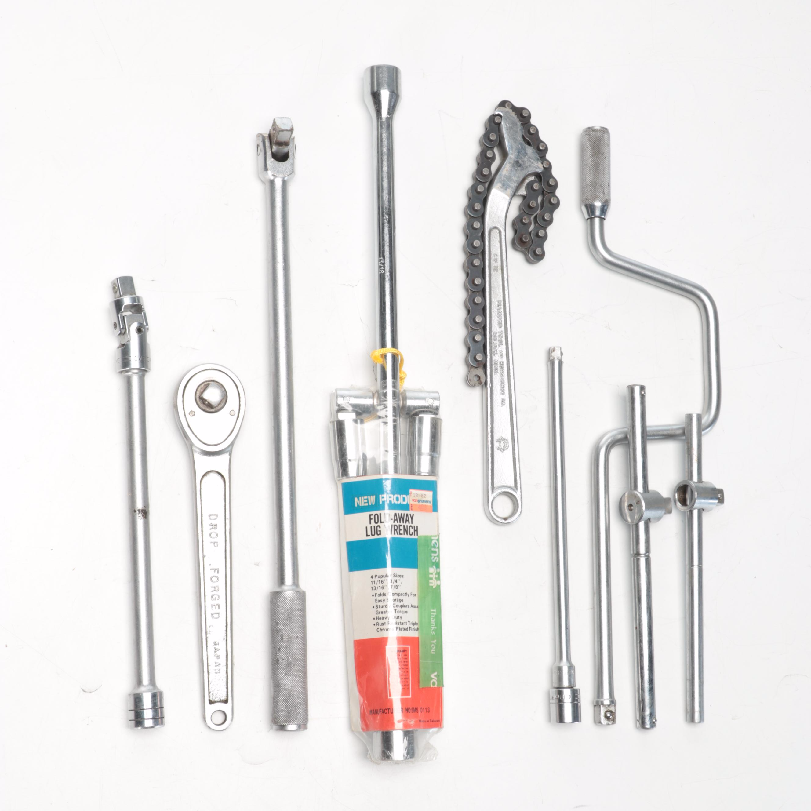 Snyder Adjustable Jack Stands with Craftsman and Other Hand Tools EBTH