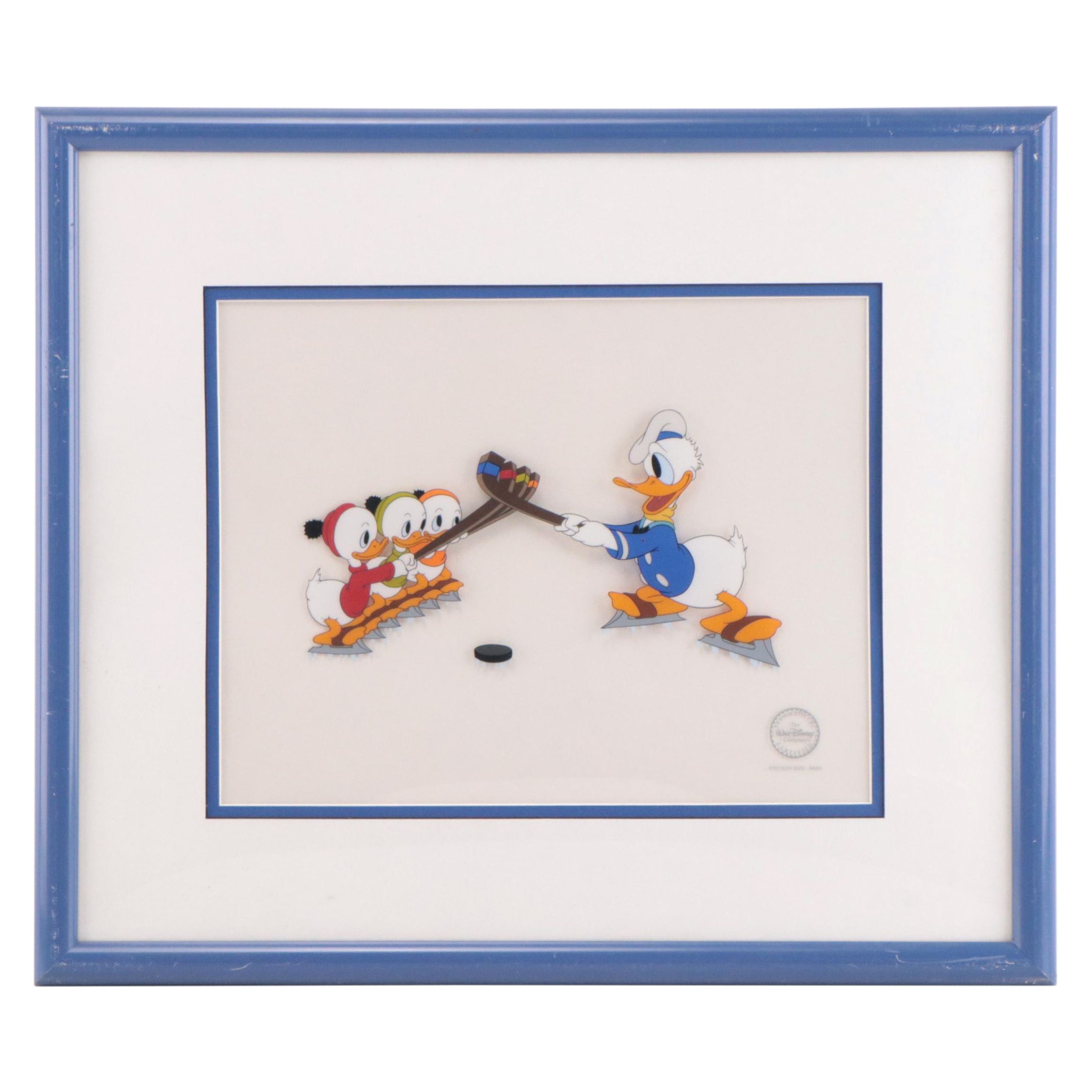 Disney Donald Duck Sericel From "Hockey Champ," 1993