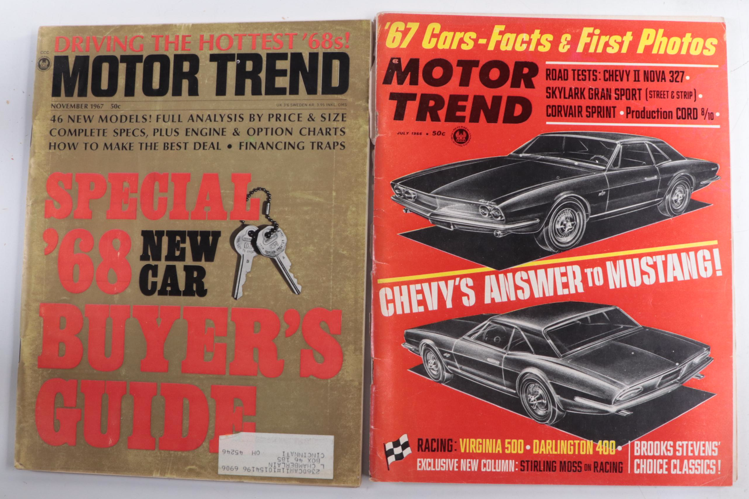 30+ Motor Trend Magazines, 1960s