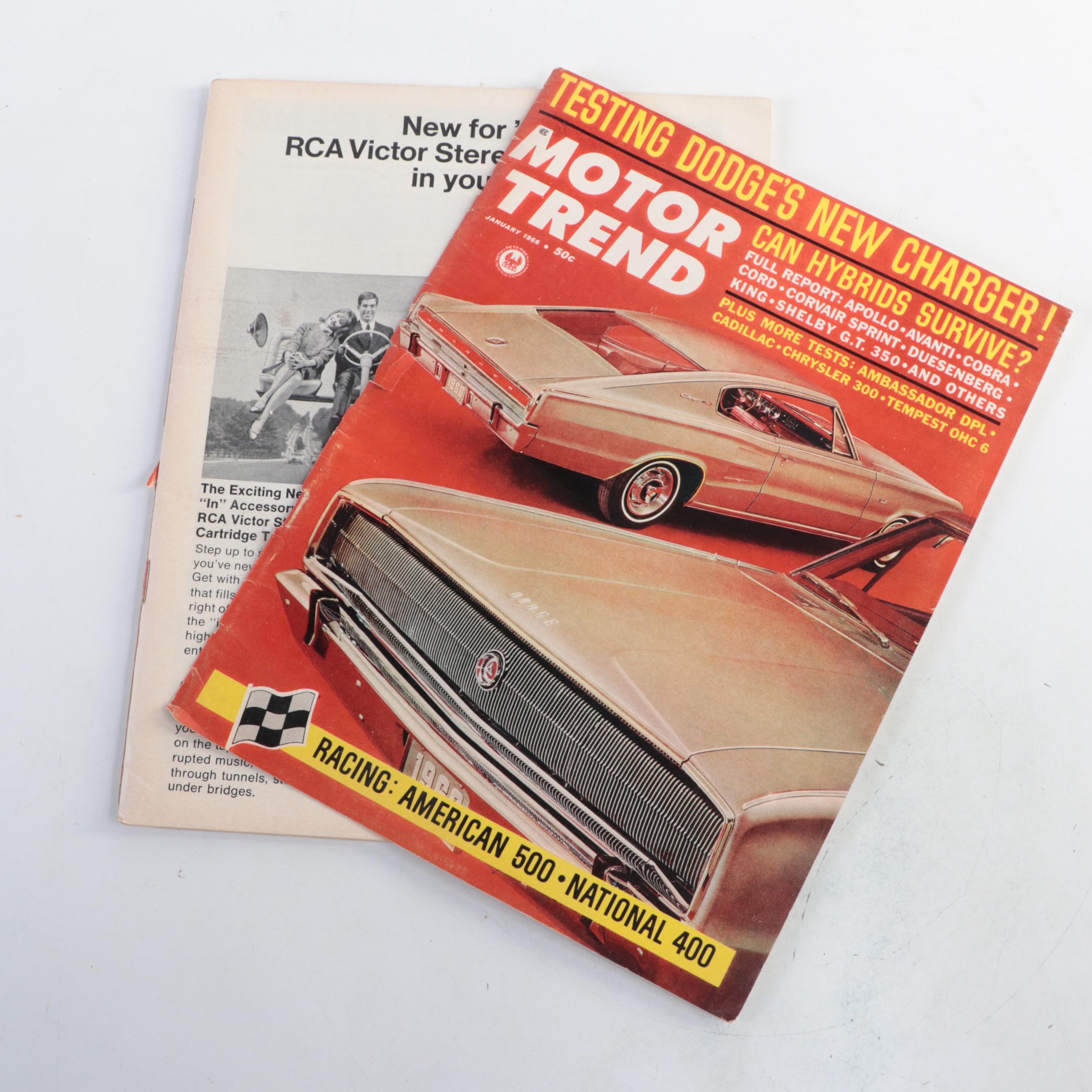 30+ Motor Trend Magazines, 1960s