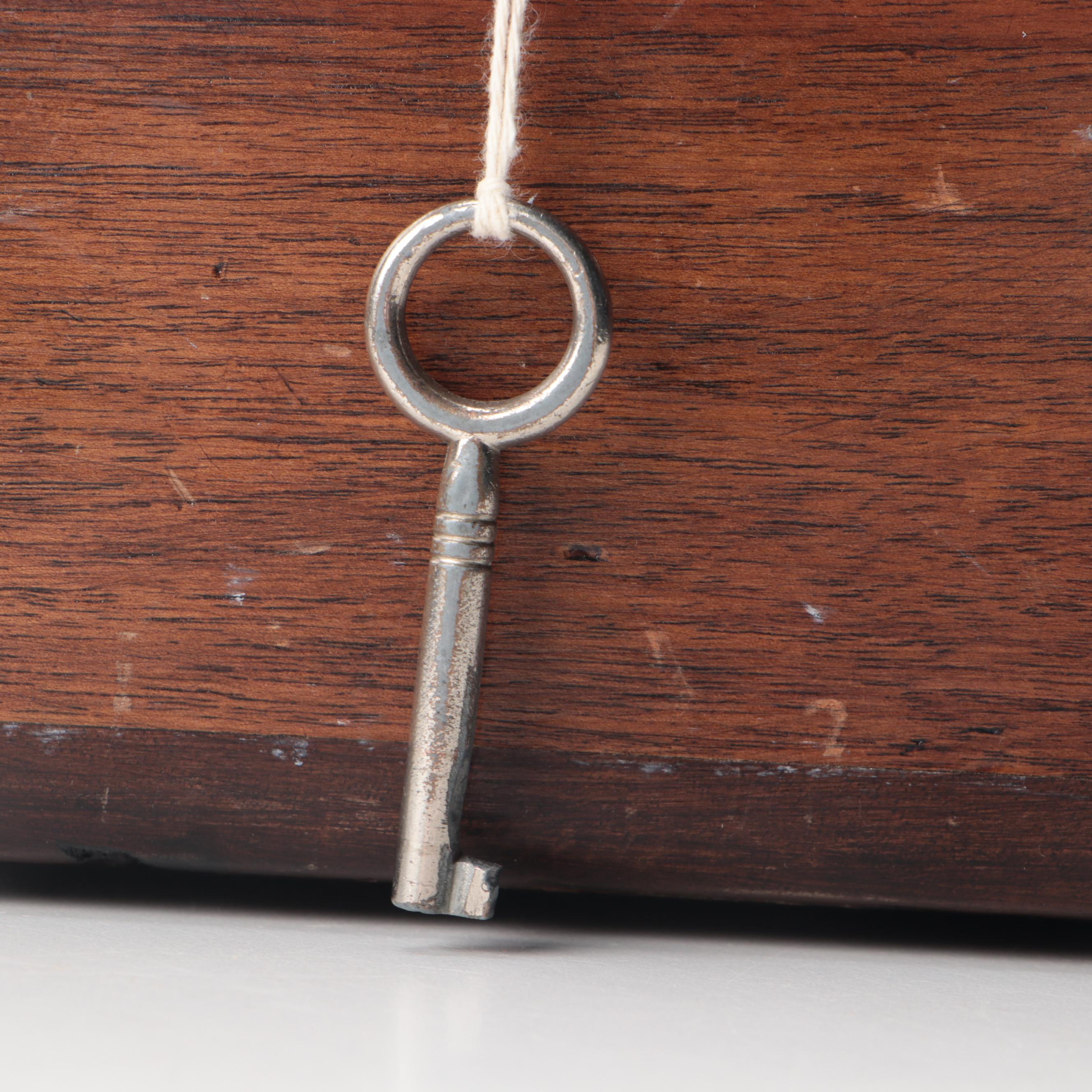 Christofle French and Other Silver Plate Flatware in Wooden Storage Chest