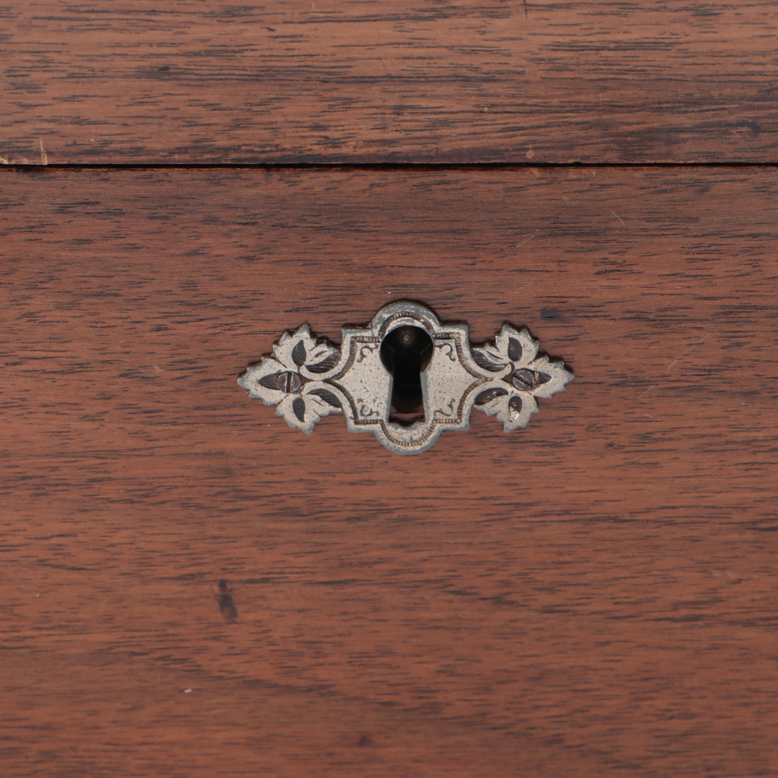 Christofle French and Other Silver Plate Flatware in Wooden Storage Chest