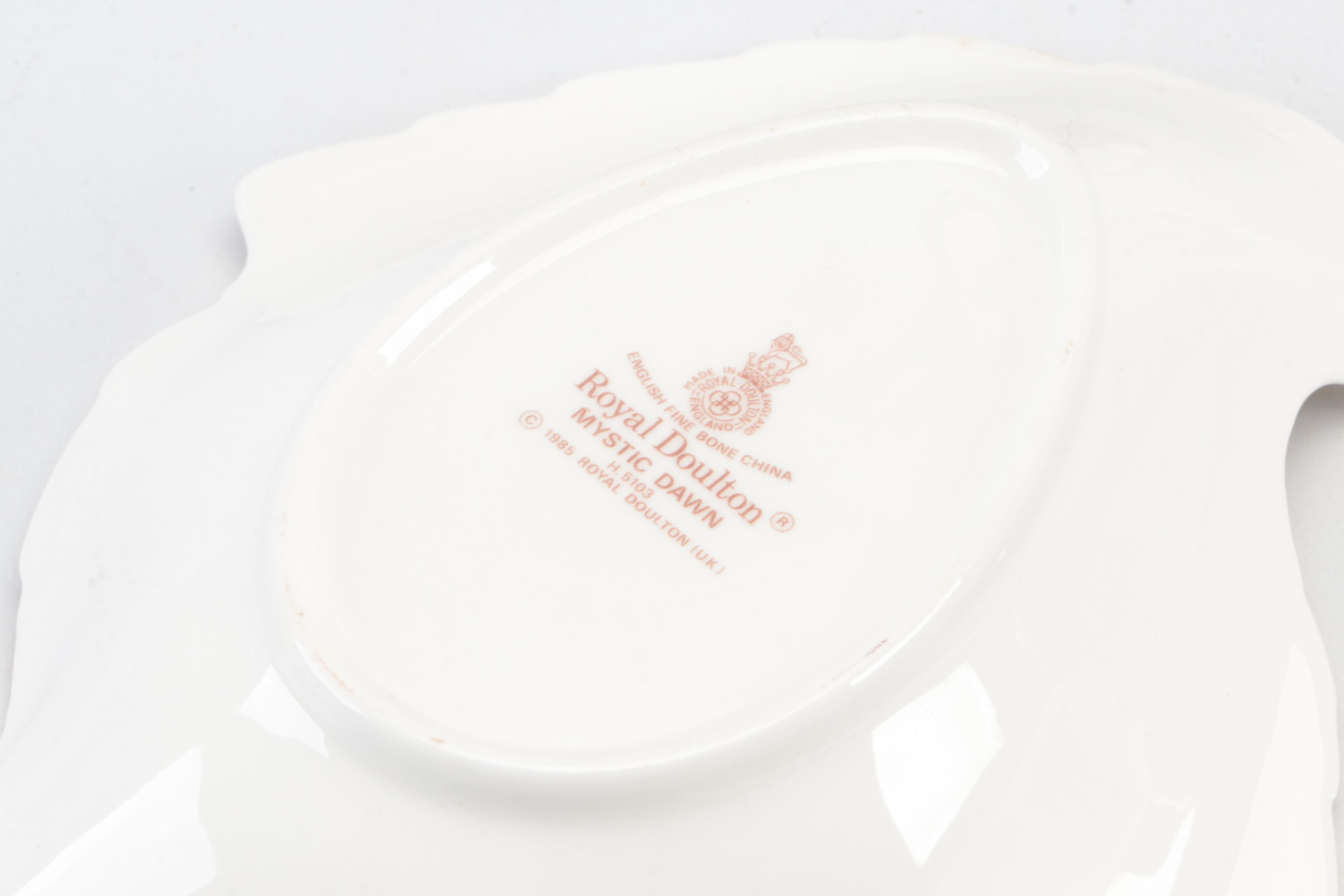 Coalport "Ming Rose" Bowl and Tray with Other Vase and Dishes