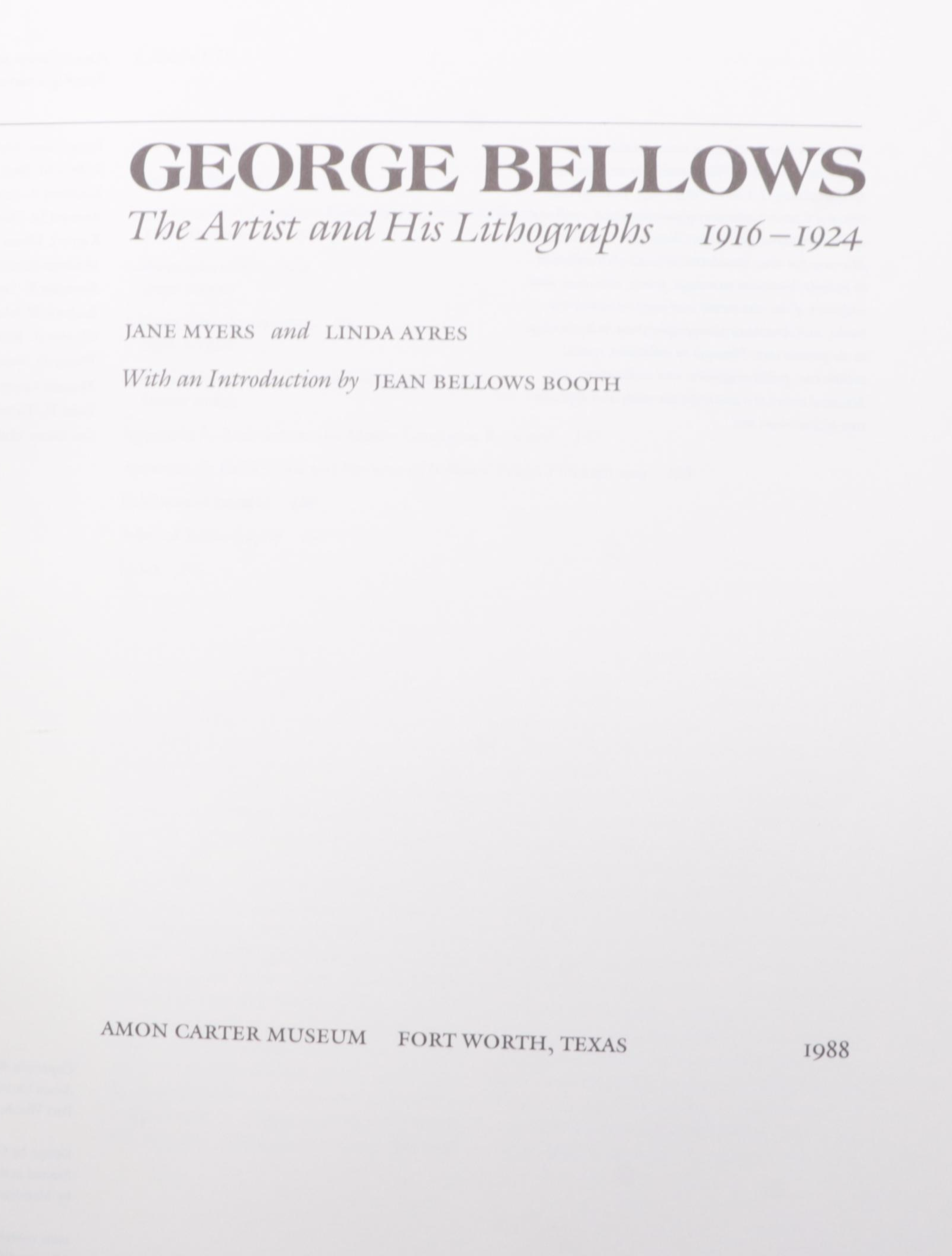 "George Bellows: The Artist and His Lithographs, 1916–1924" and More