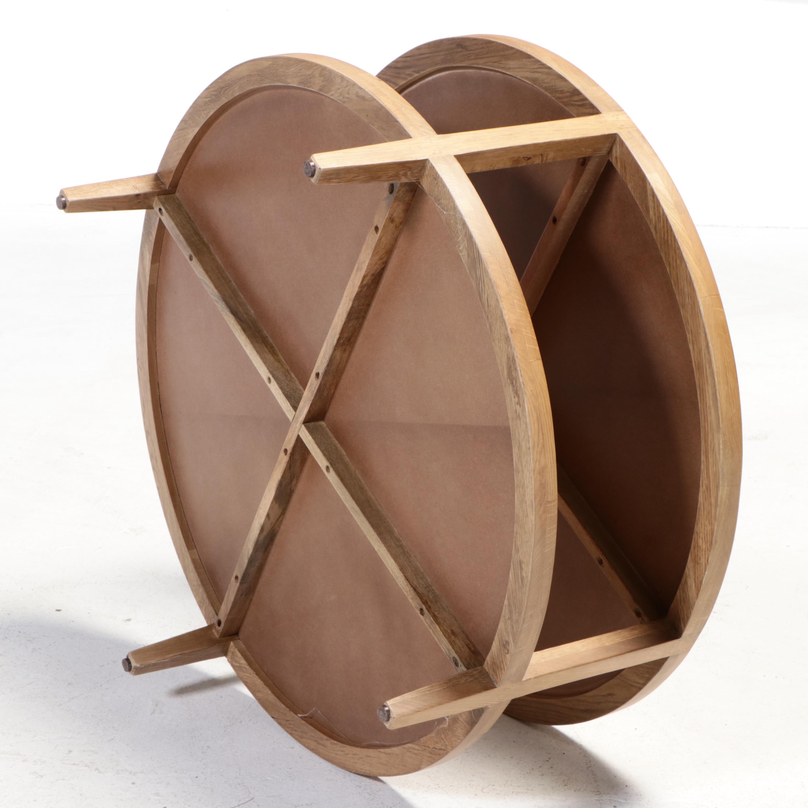 Contemporary Oak Two-Tier Coffee Table