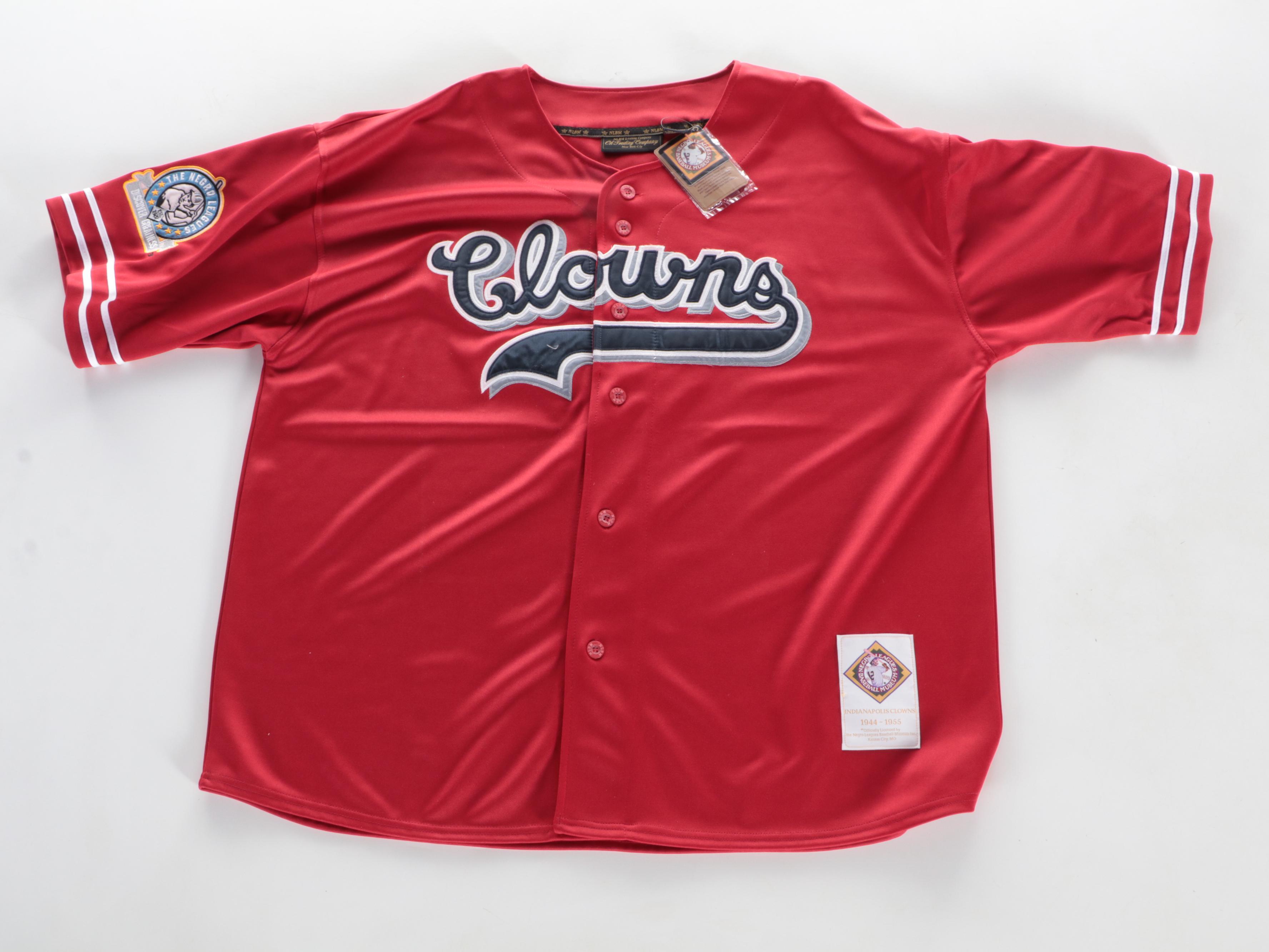 Indianapolis Clowns Signed Stitched Jersey With Negro League Poster And ...