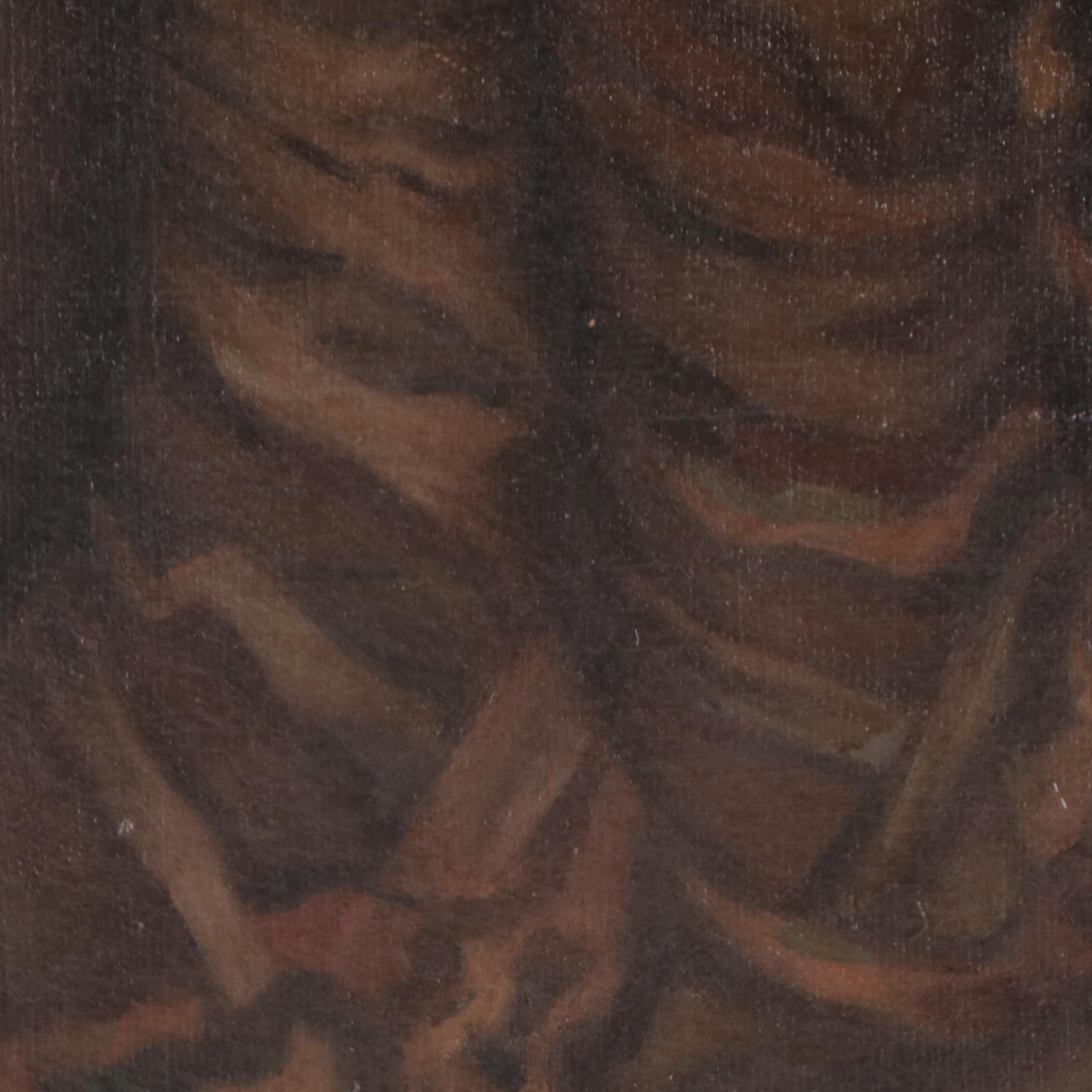 After Nikolai Petrovich Bogdanov Belsky Oil Painting of Tired School Boy "Essay"