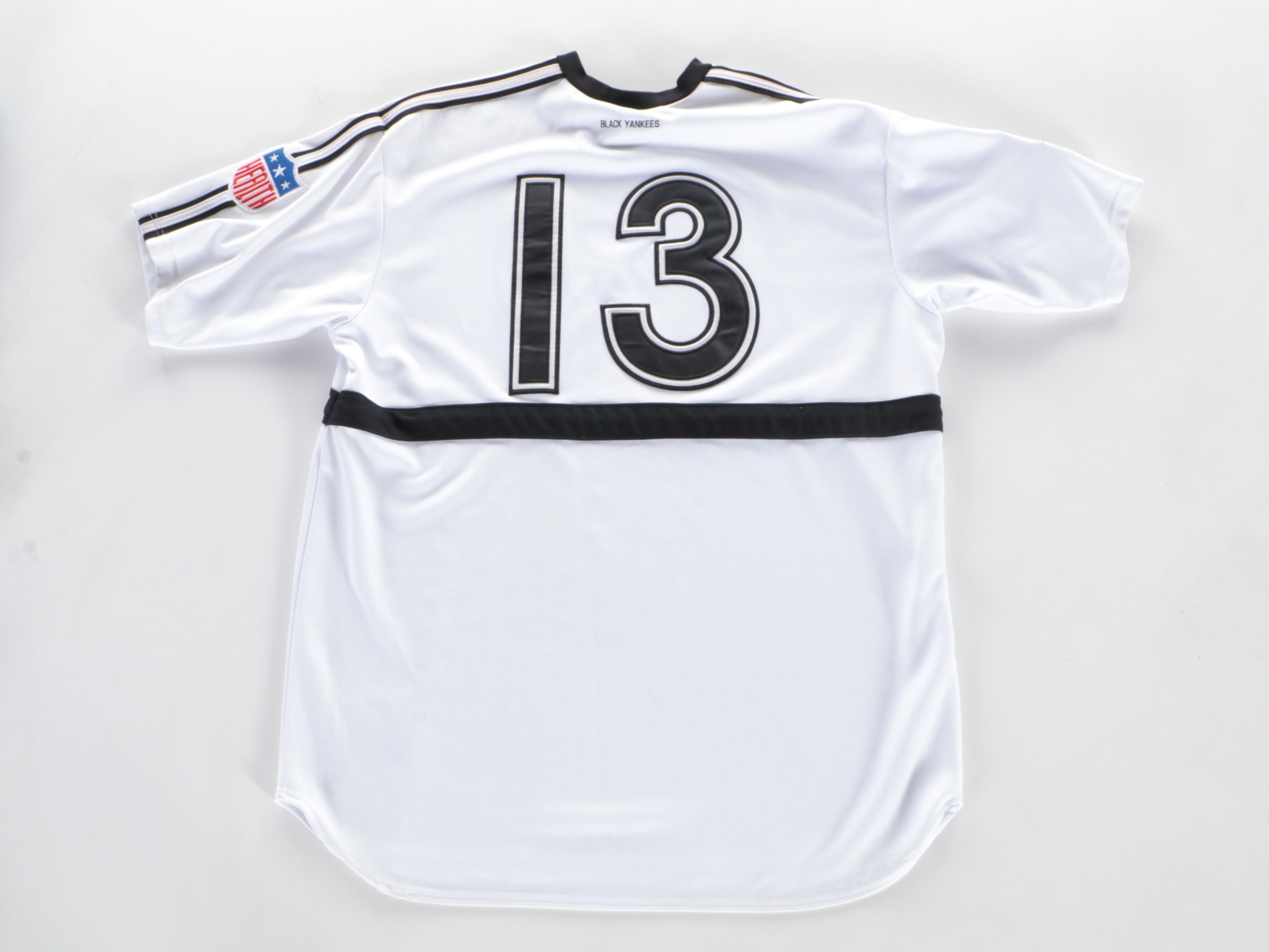 New York Black Yankees Signed Stitched Jersey with Negro League Poster and More