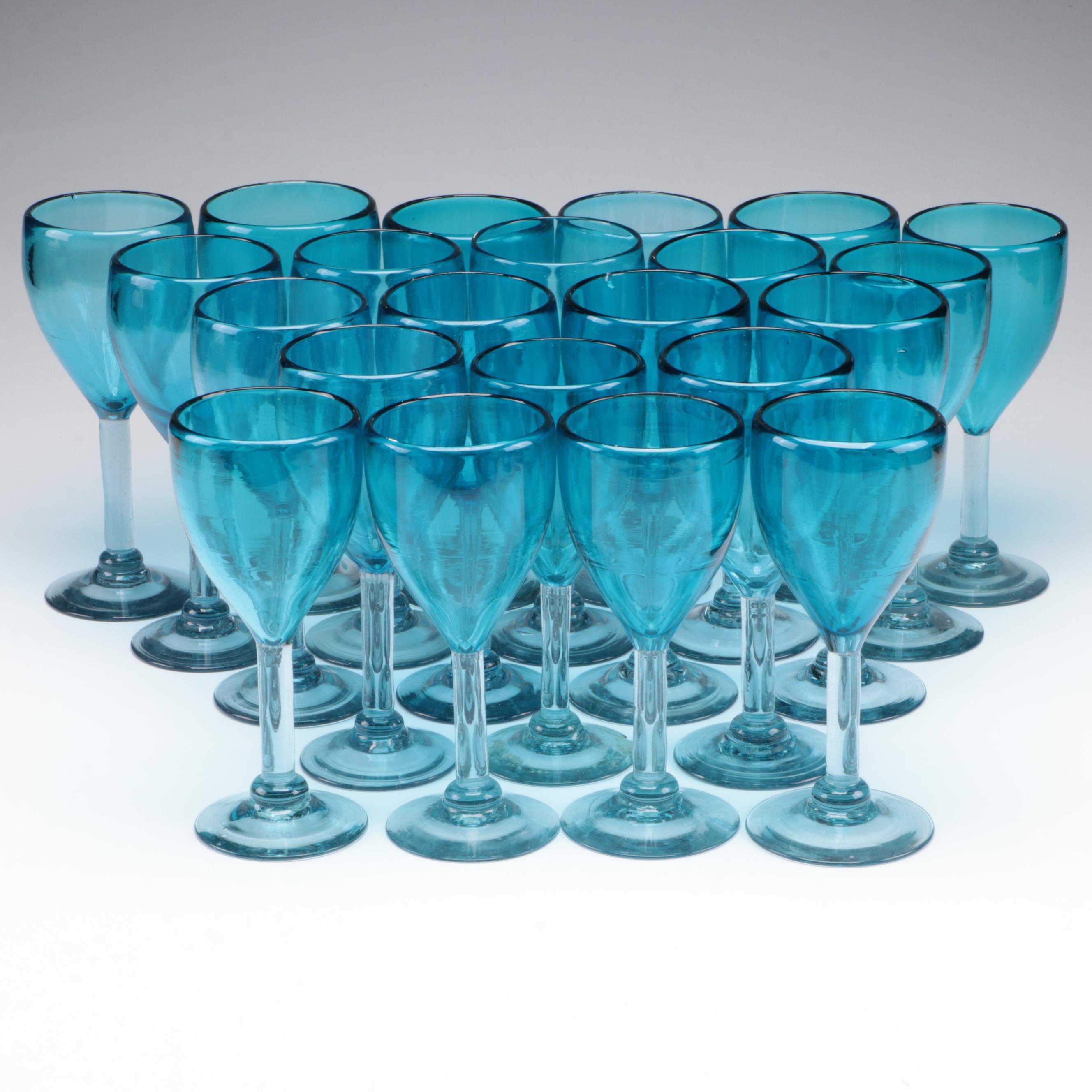 Blue Wine Glasses