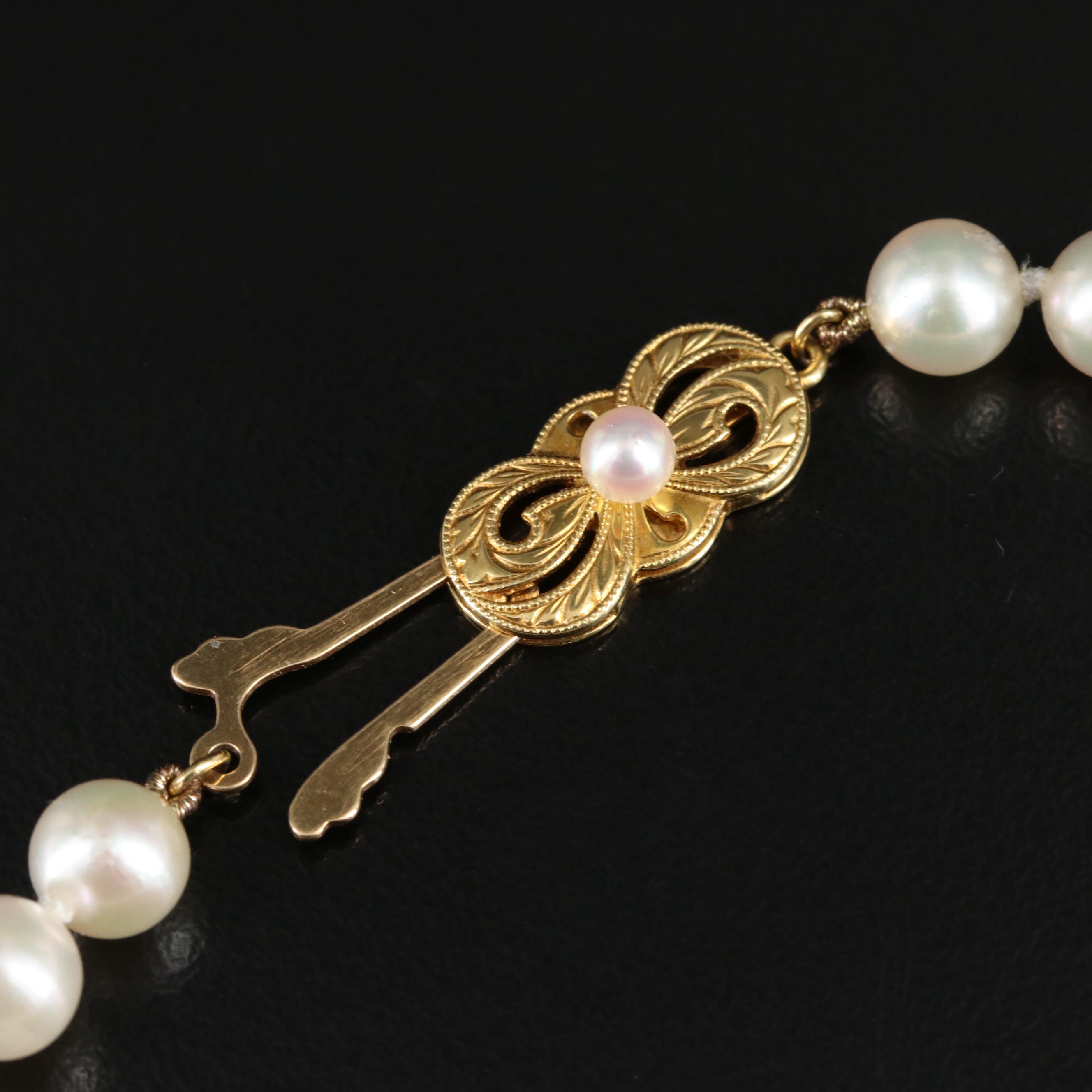 Mikimoto 18K Pearl Bracelet