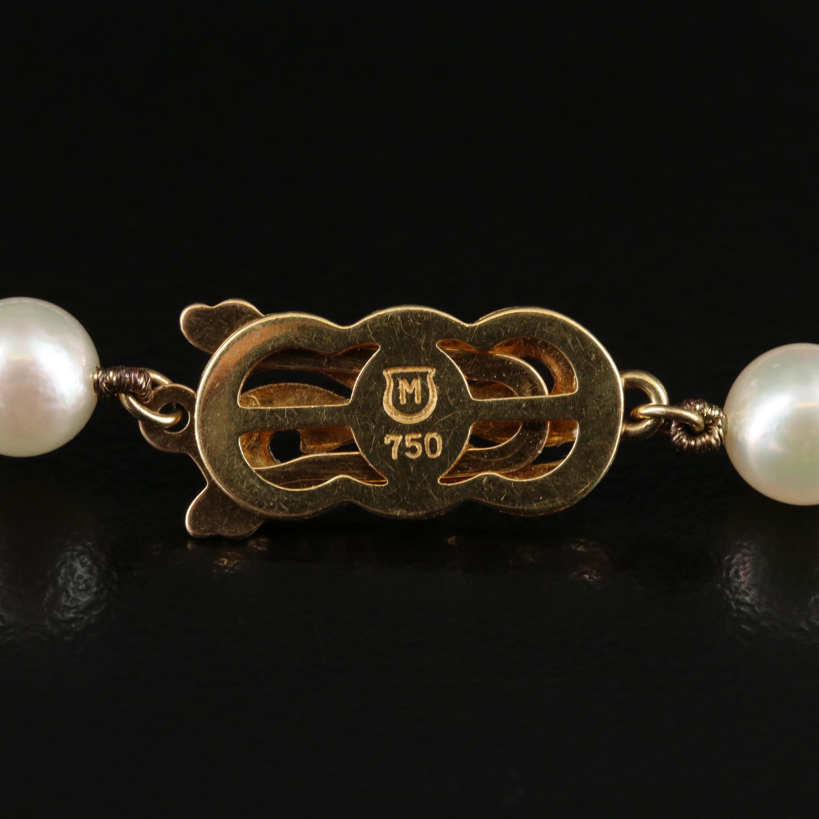 Mikimoto 18K Pearl Bracelet