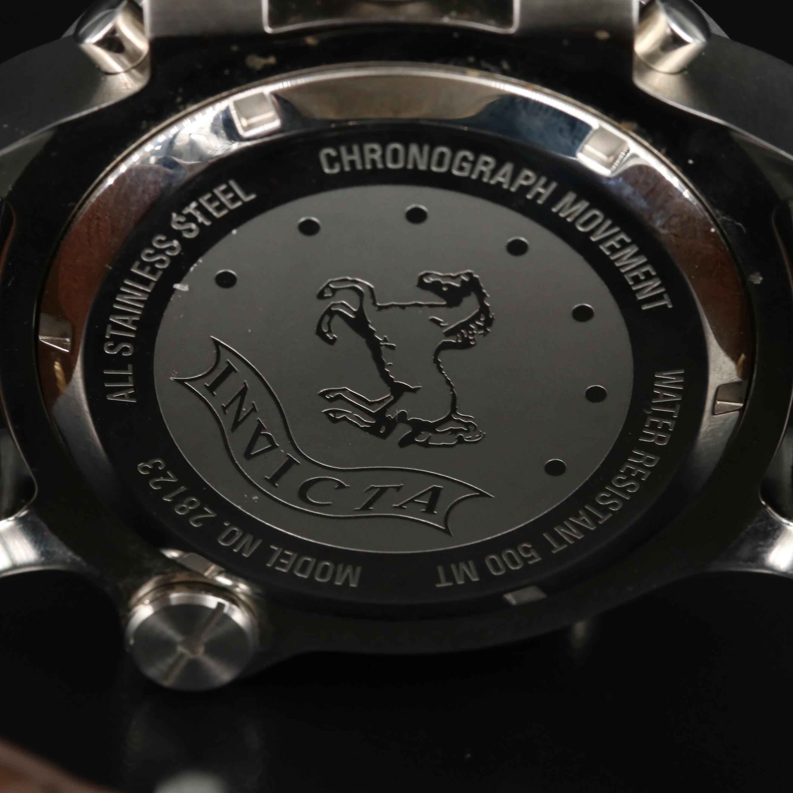 Stainless Steel Invicta "Vintage Bar" Quartz Watch in 8-Slot Case