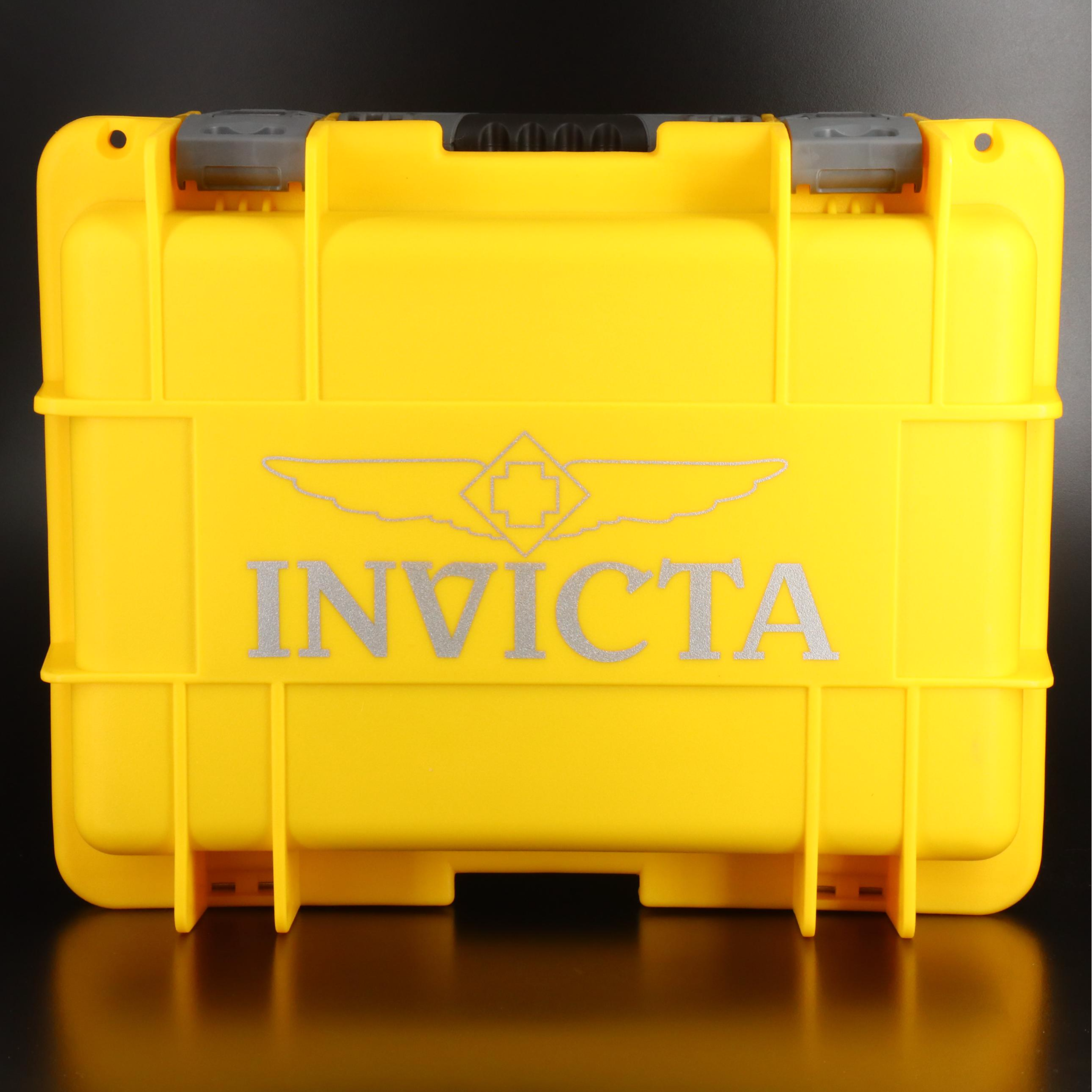 Stainless Steel Invicta "Vintage Bar" Quartz Watch in 8-Slot Case