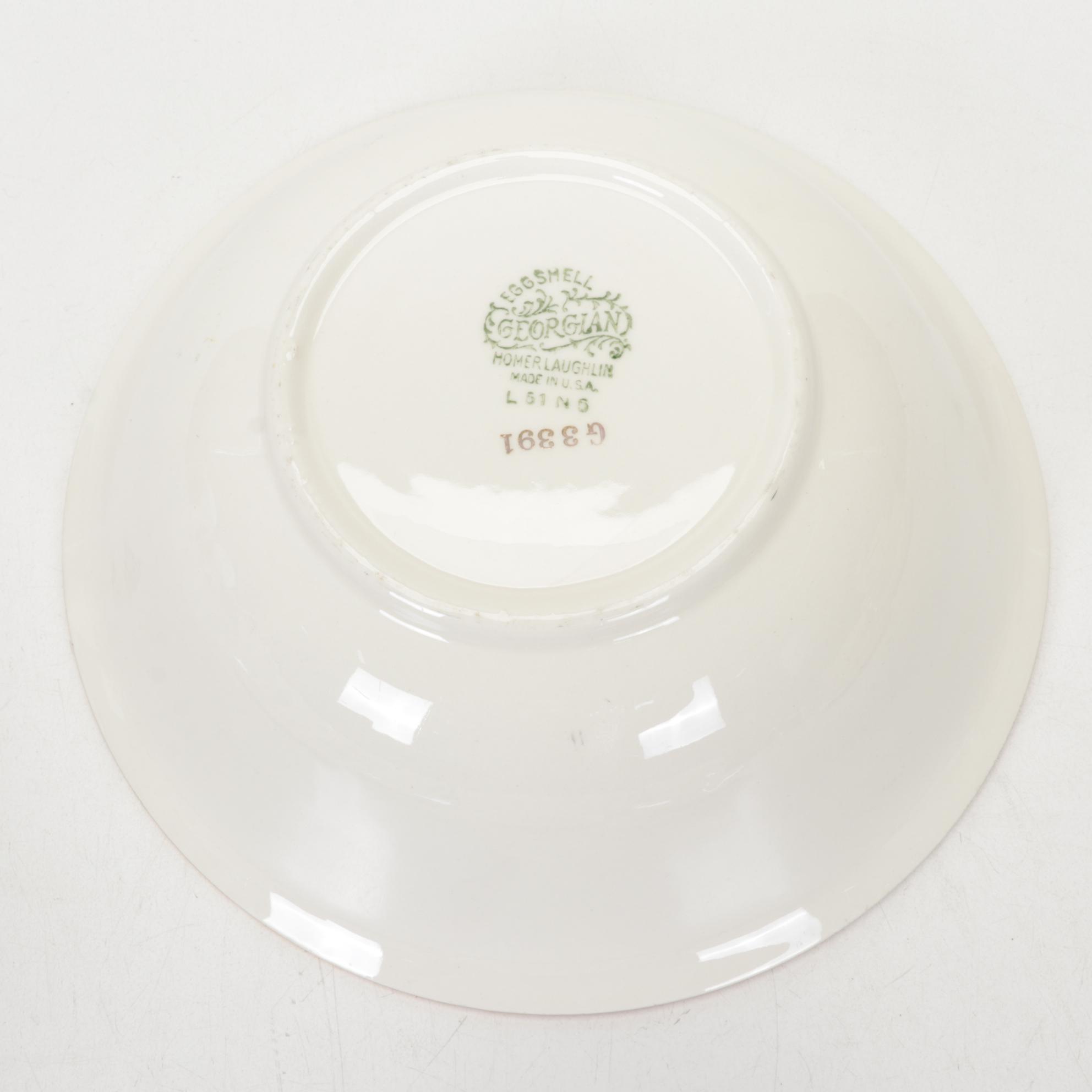 Homer Laughlin "Cashmere" Porcelain Dinnerware, 1940s