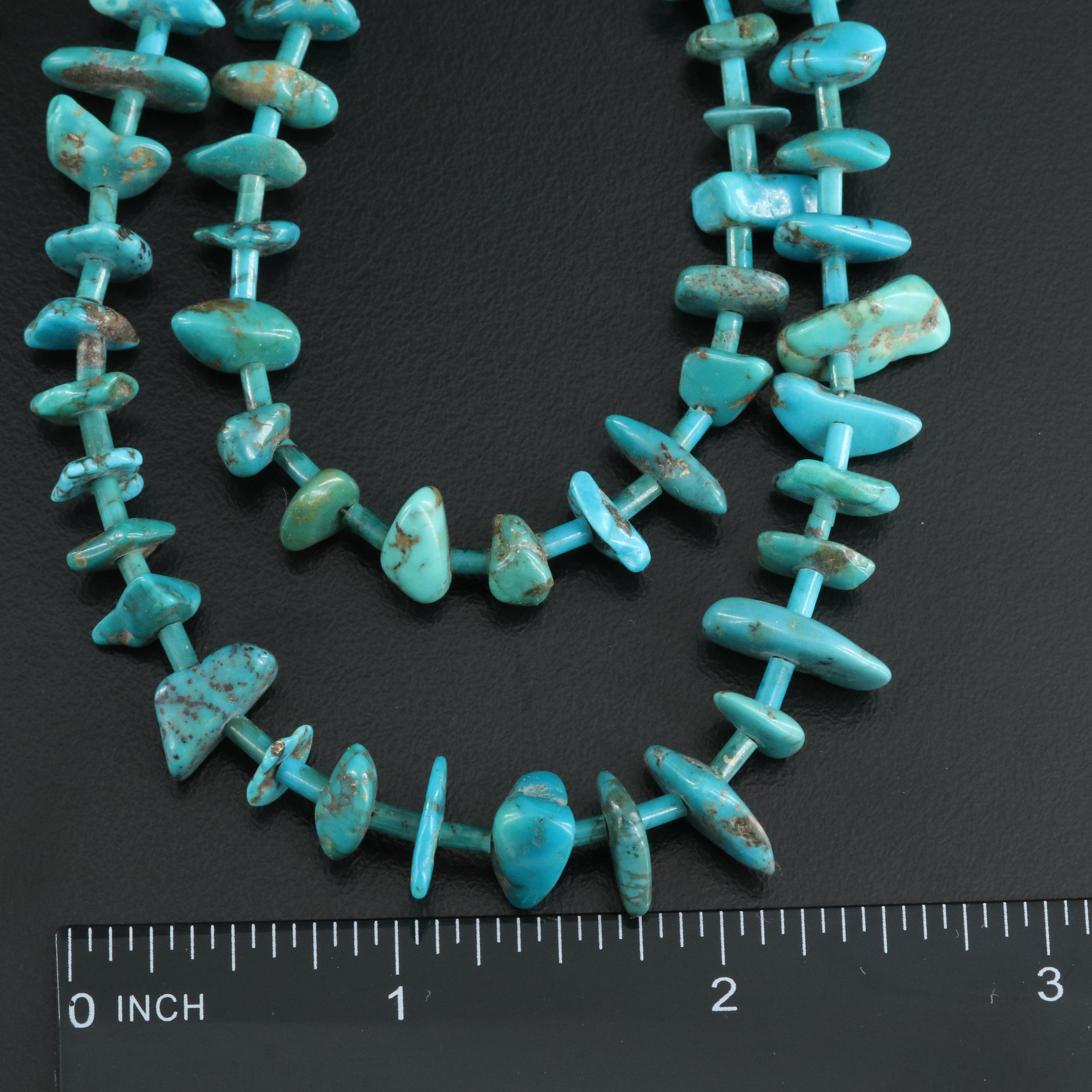 Turquoise, Magnesite, Shell and Sterling Featured in Necklace Collection
