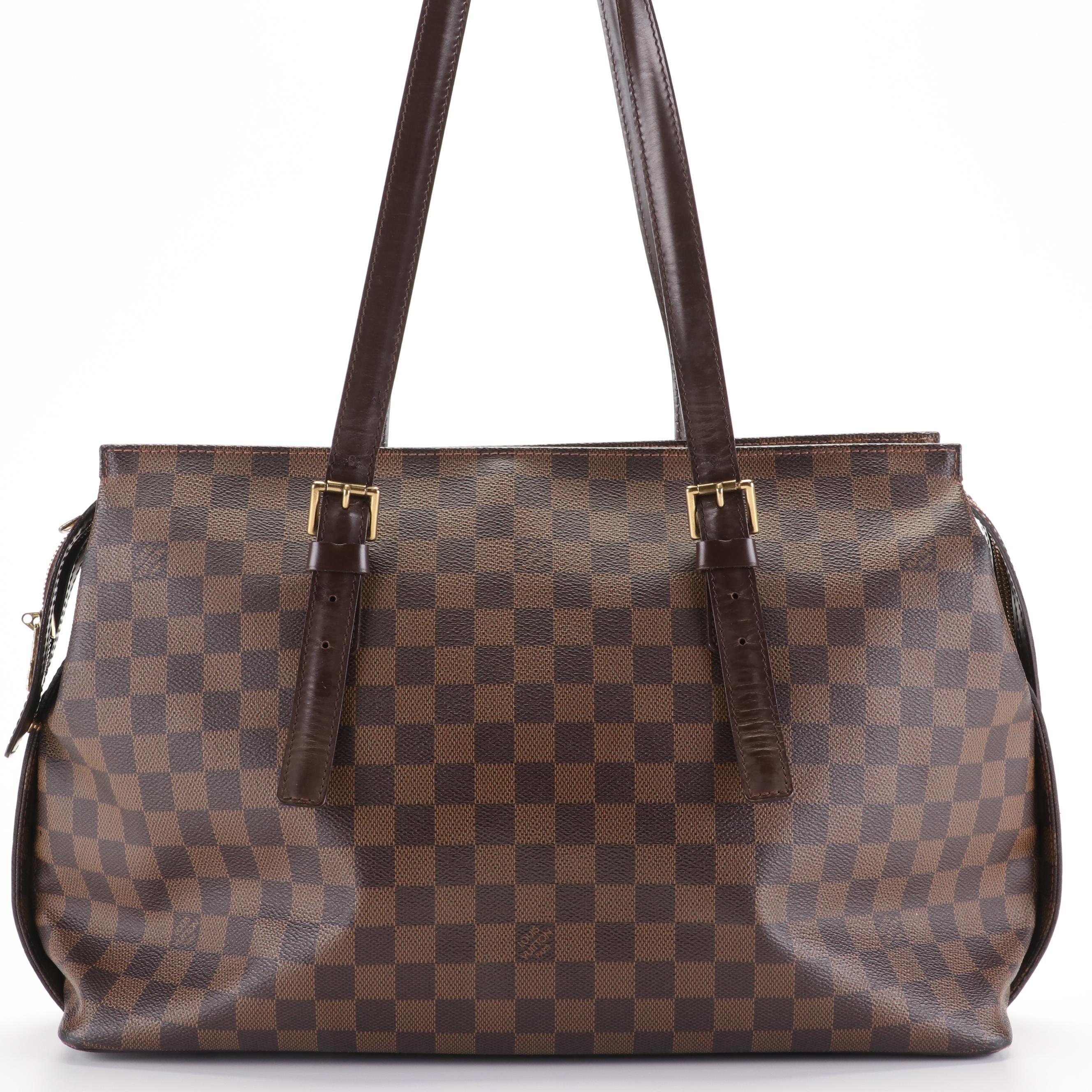Louis Vuitton Chelsea Brown Leather Handbag