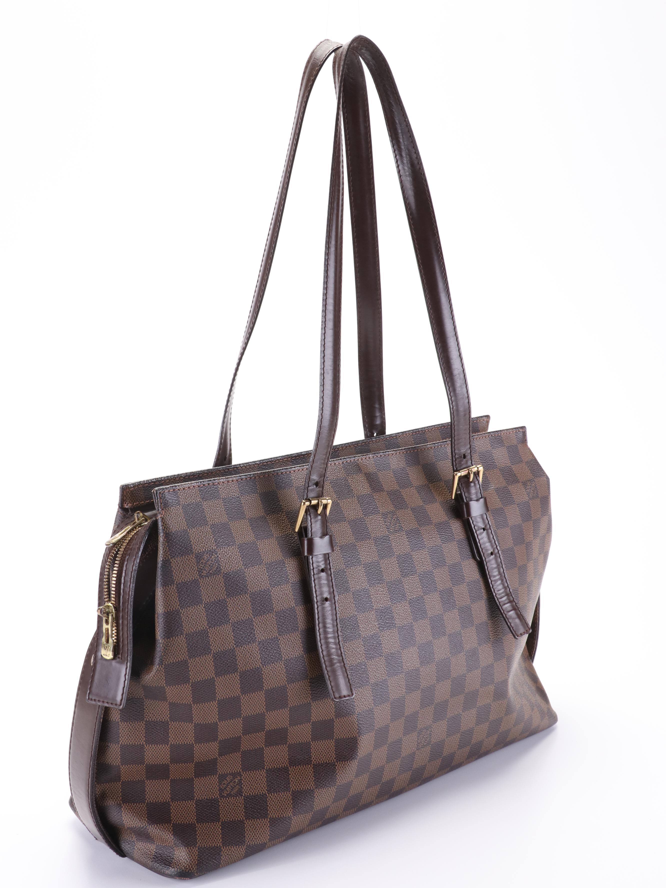 Louis Vuitton Chelsea Brown Leather Handbag
