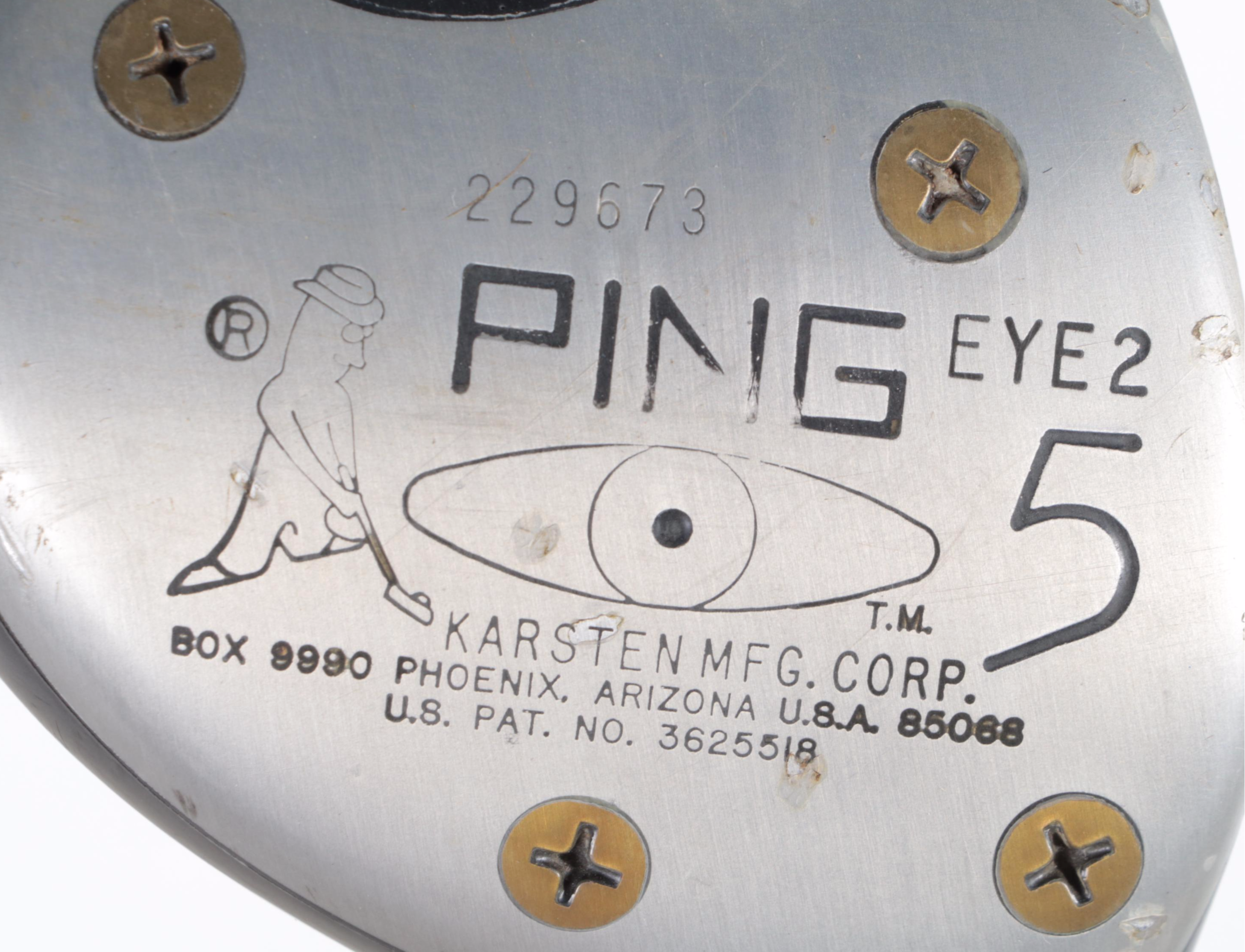 Ping Eye 2 Karsten Golf Clubs Set With Hunter Nylon Zipper Covered Golf Bag