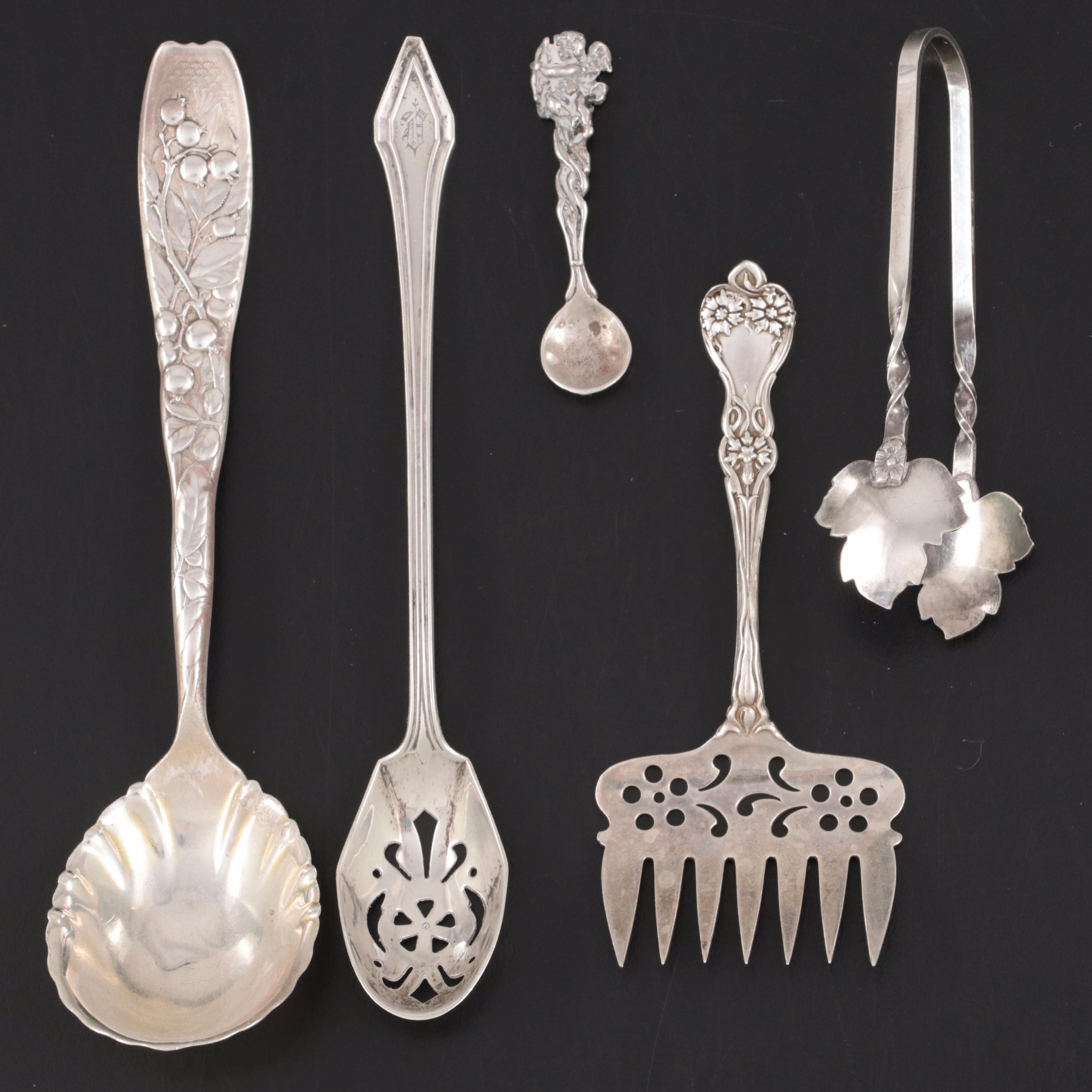 Black Starr and Frost Sterling Silver Spoon with More Sterling Silver Flatware