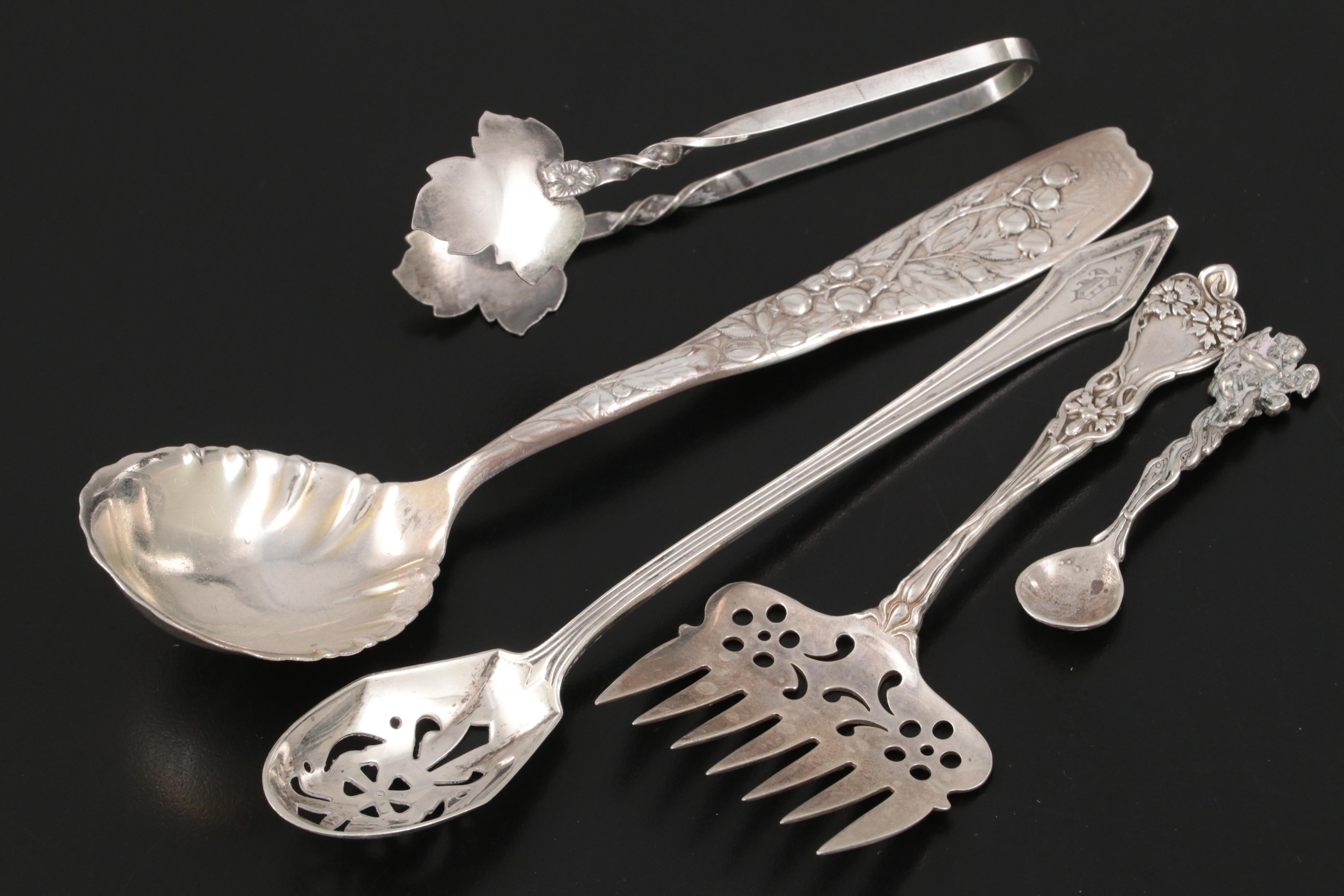 Black Starr and Frost Sterling Silver Spoon with More Sterling Silver Flatware
