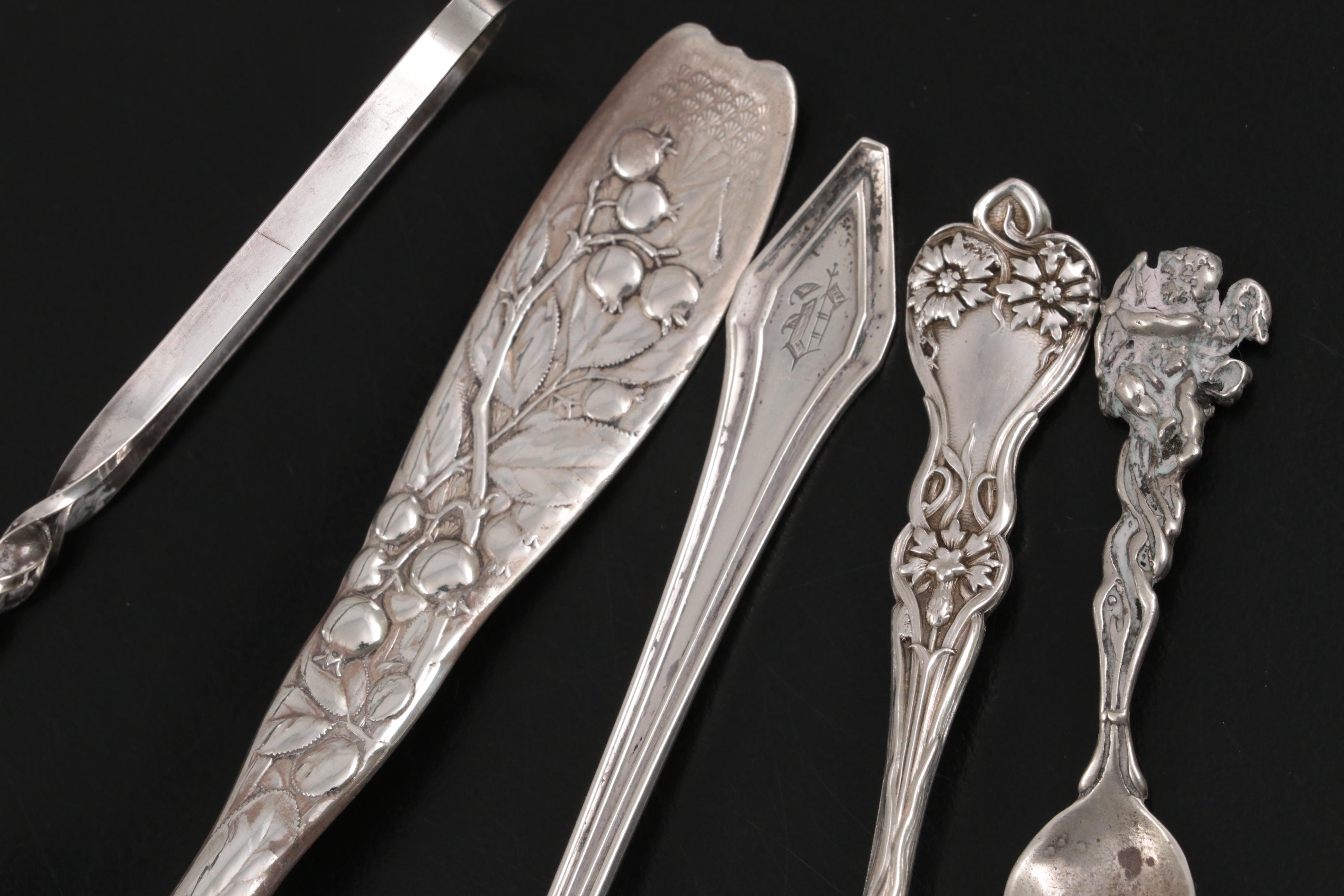 Black Starr and Frost Sterling Silver Spoon with More Sterling Silver Flatware