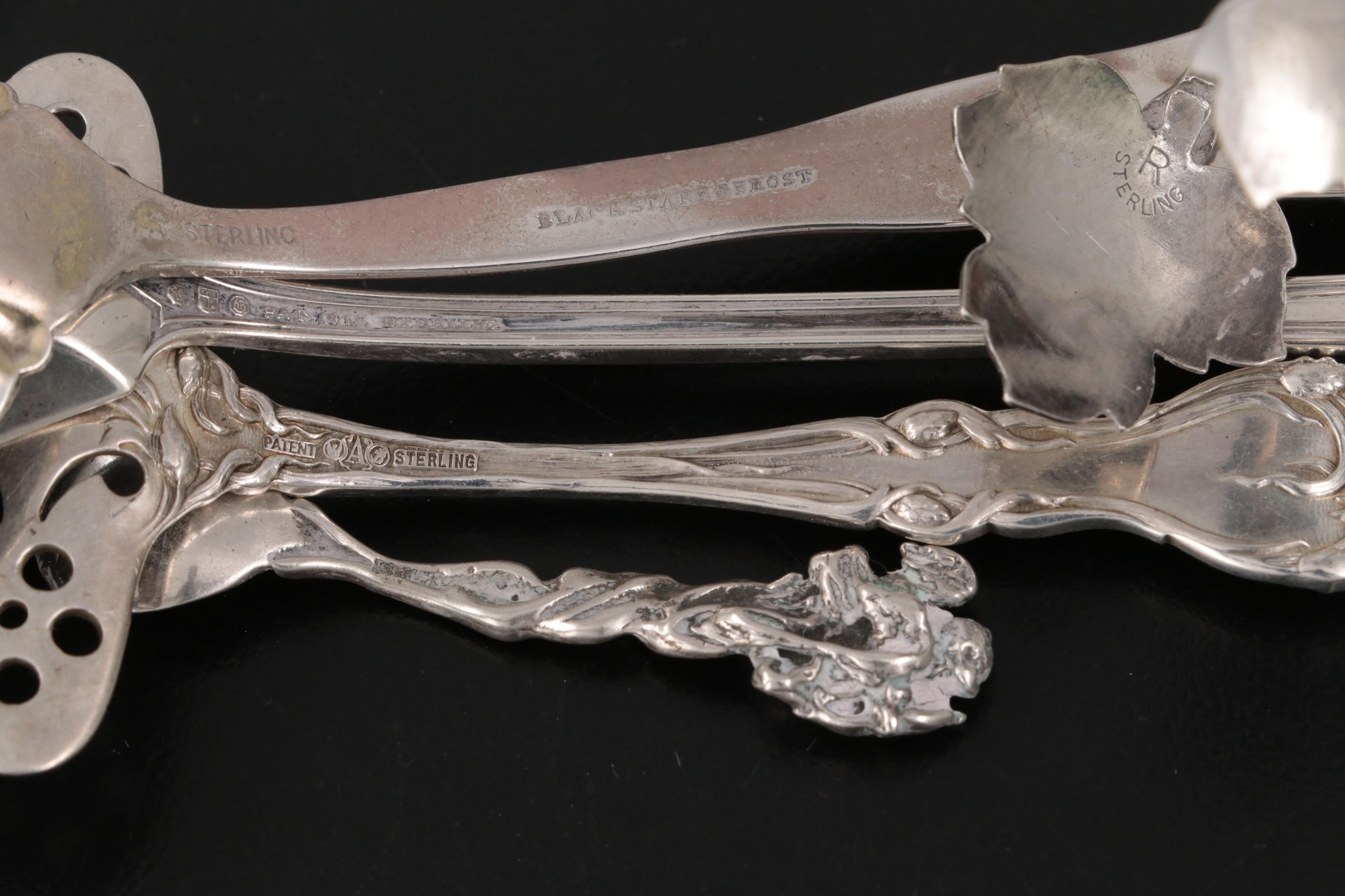 Black Starr and Frost Sterling Silver Spoon with More Sterling Silver Flatware