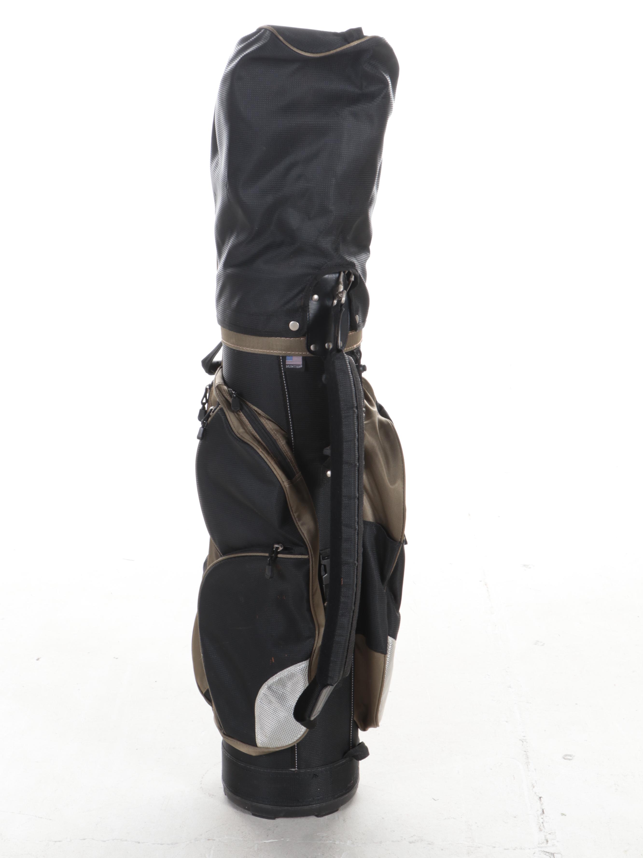 Ping Eye 2 Karsten Golf Clubs Set With Hunter Nylon Zipper Covered Golf Bag