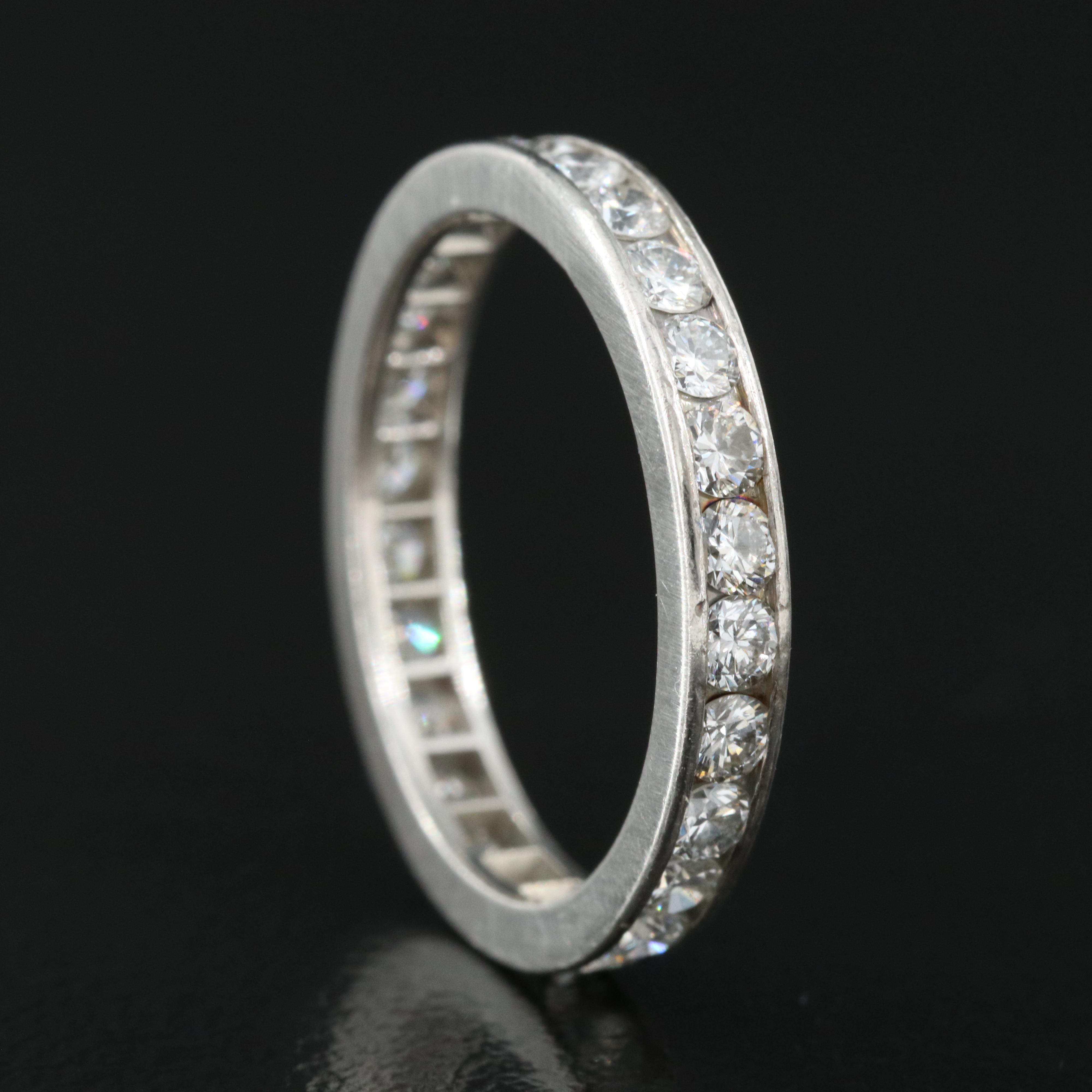 Tiffany & Co. Platinum 0.88 CTW Diamond Eternity Ring