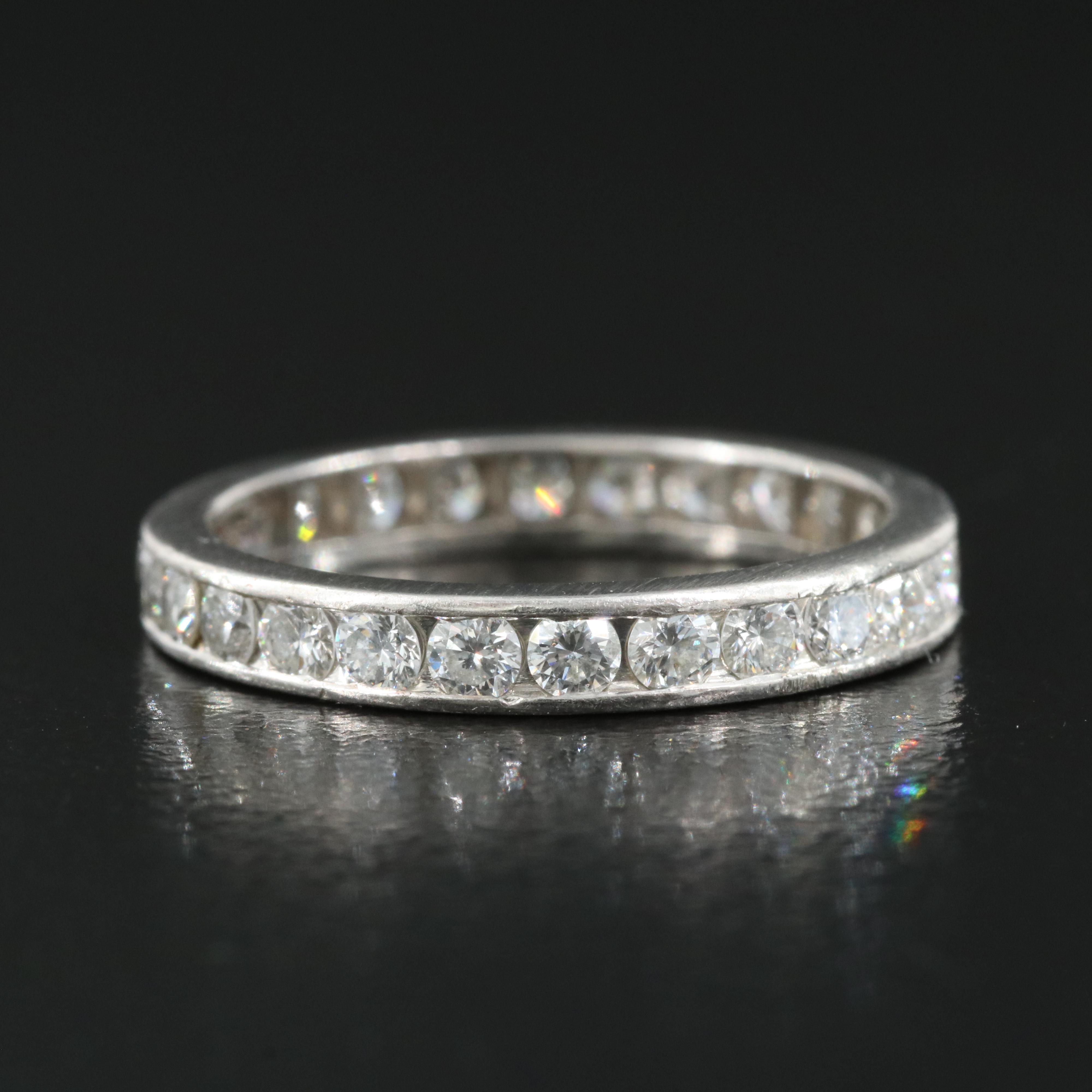 Tiffany & Co. Platinum 0.88 CTW Diamond Eternity Ring