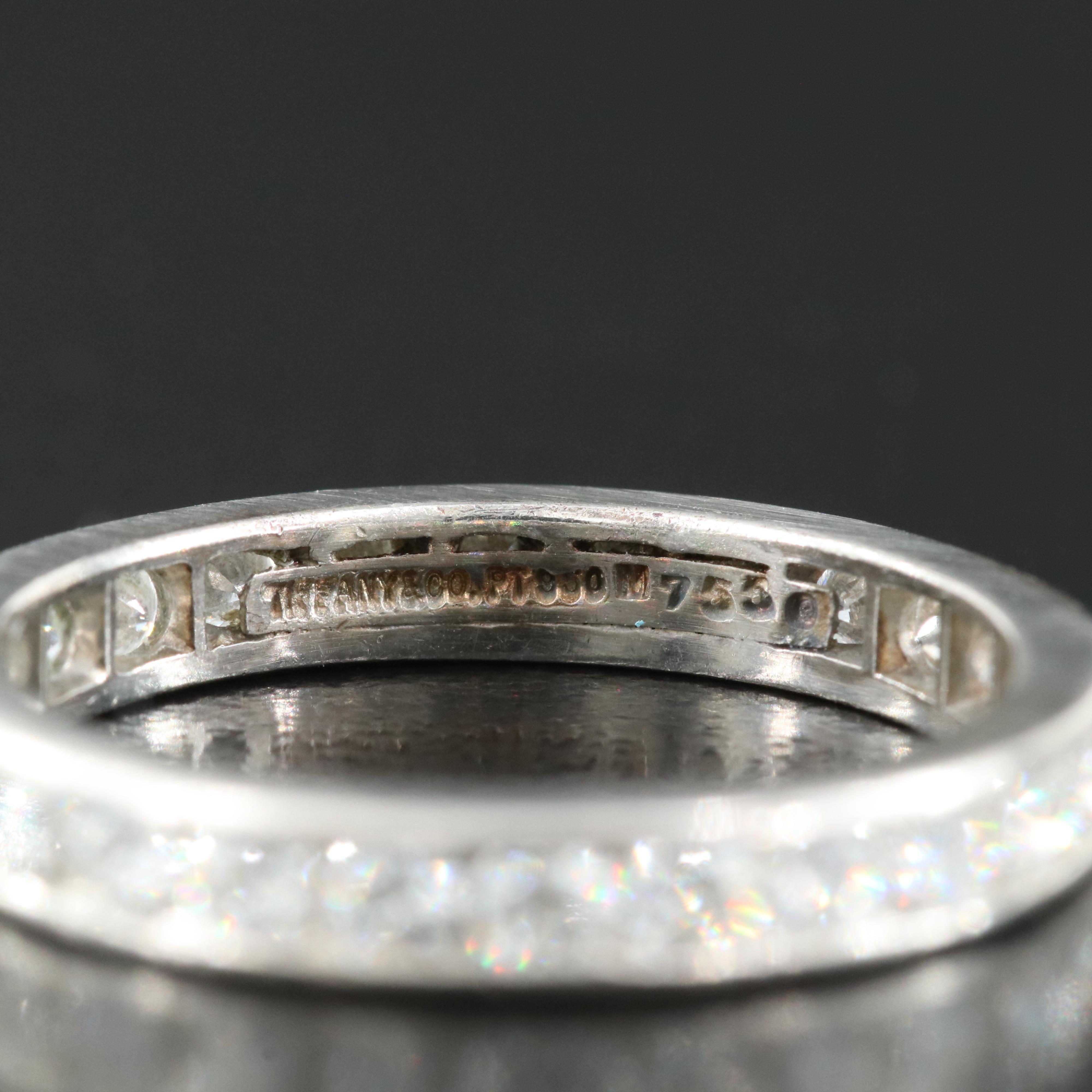 Tiffany & Co. Platinum 0.88 CTW Diamond Eternity Ring
