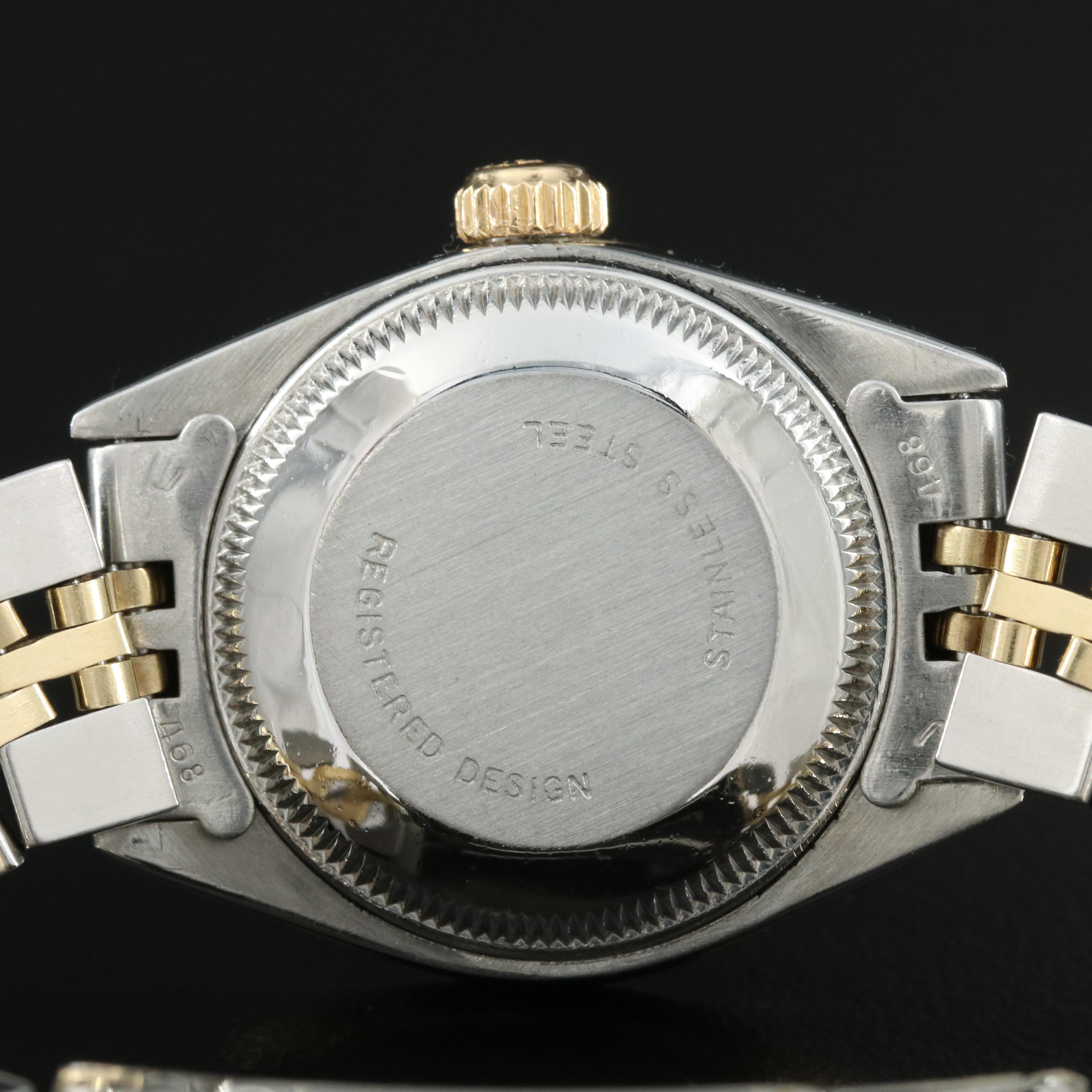 1980 Rolex Custom Diamond and Sapphire Datejust Watch