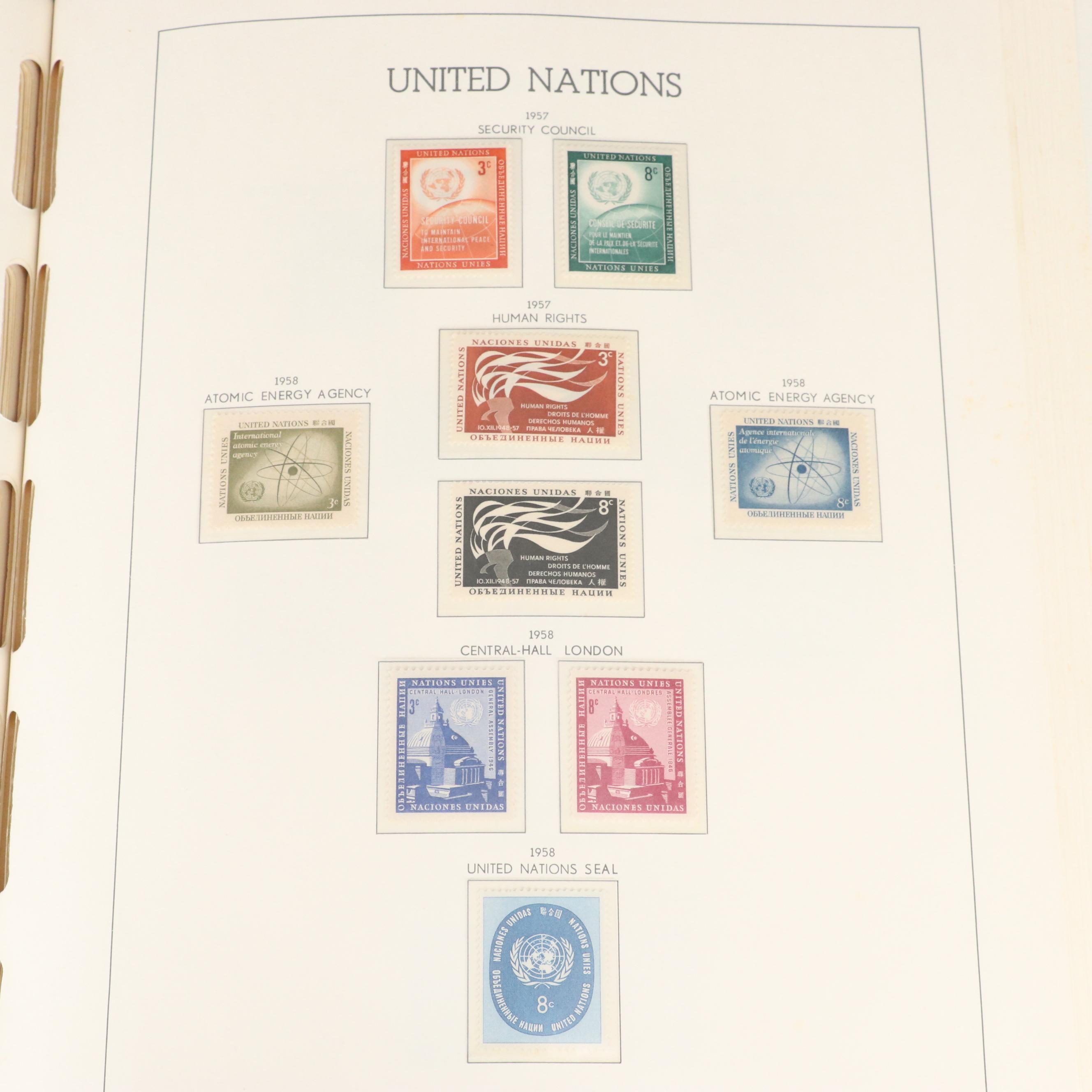 Album of Mint United Nations Postage Stamps, 1951-1967