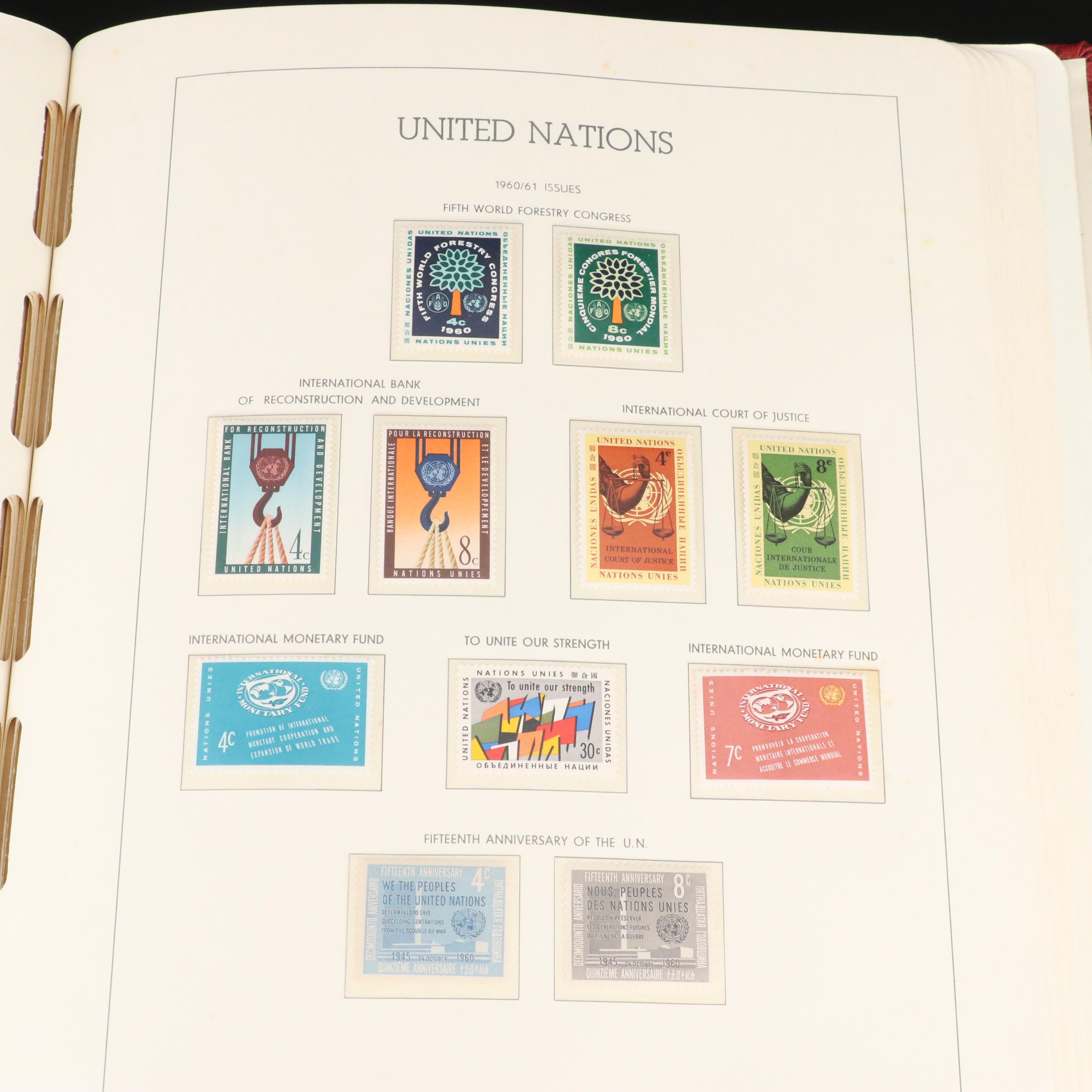 Album of Mint United Nations Postage Stamps, 1951-1967