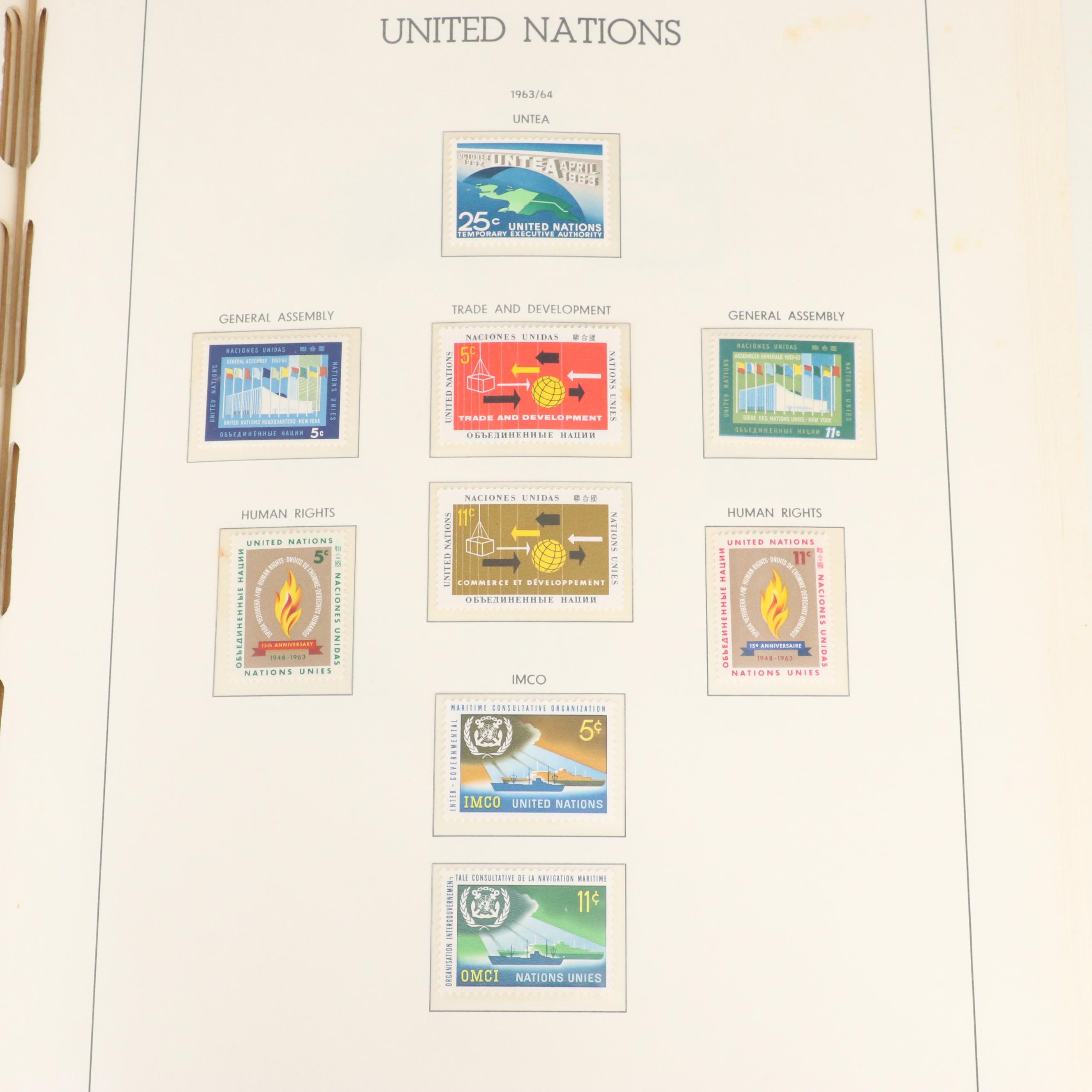 Album of Mint United Nations Postage Stamps, 1951-1967