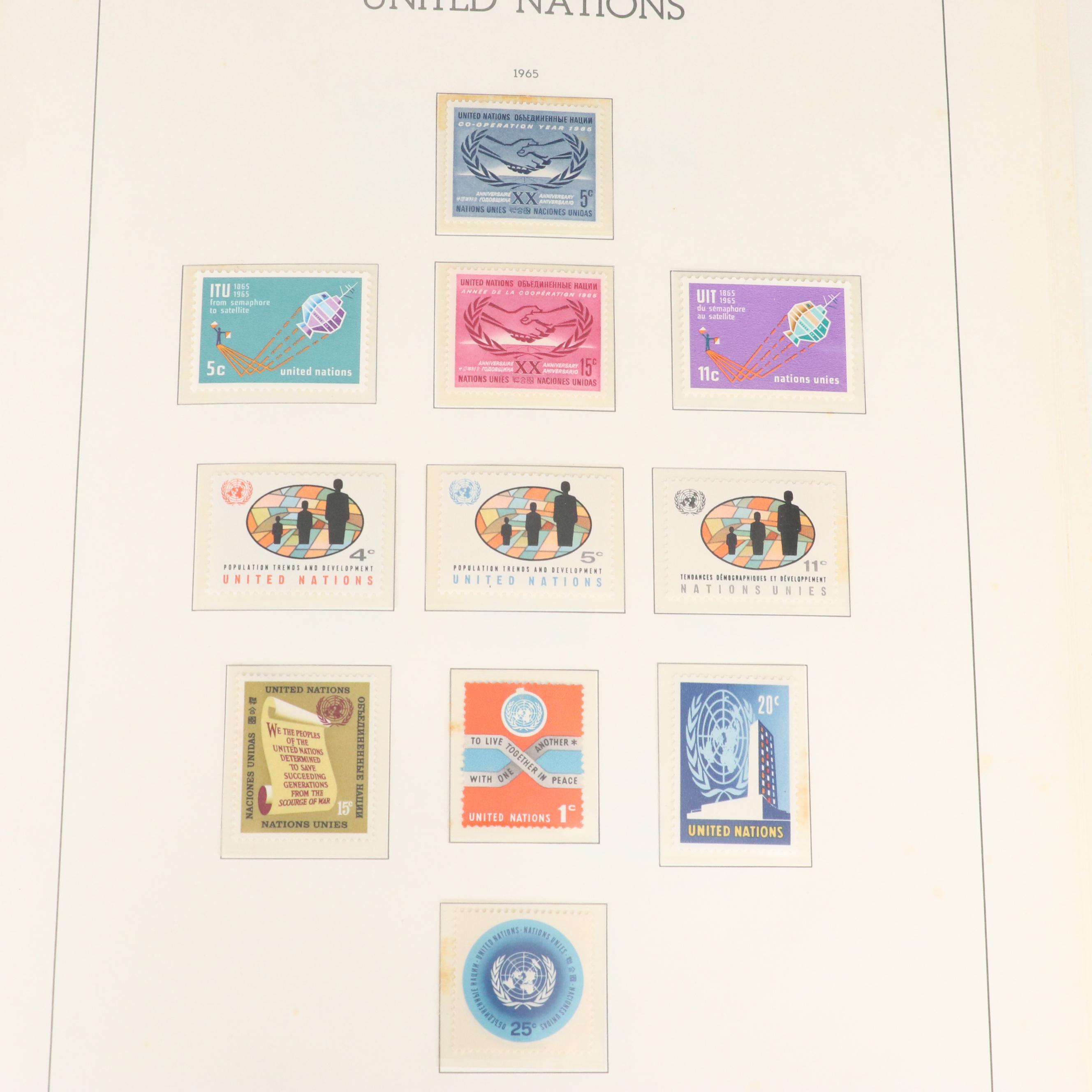 Album of Mint United Nations Postage Stamps, 1951-1967