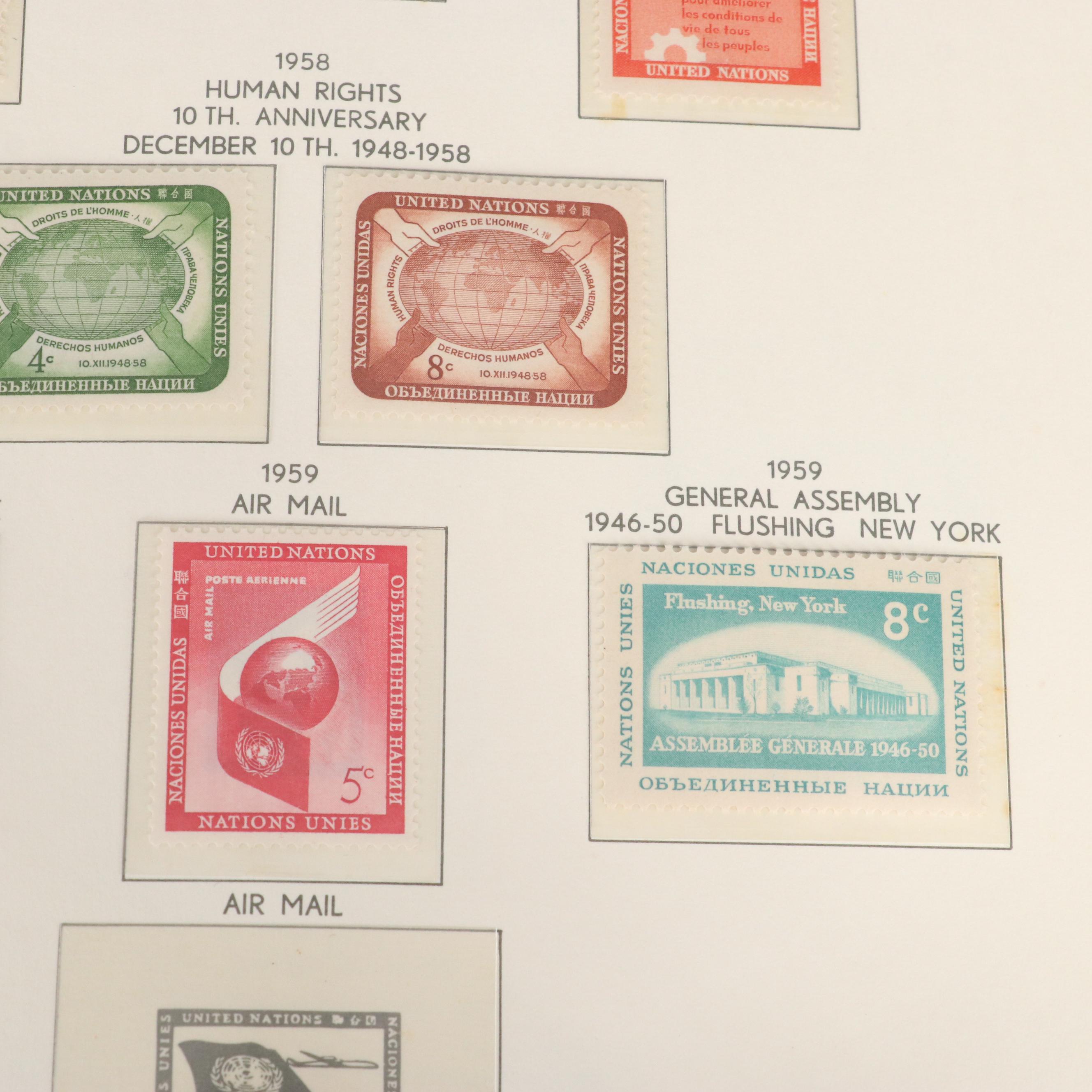 Album of Mint United Nations Postage Stamps, 1951-1967