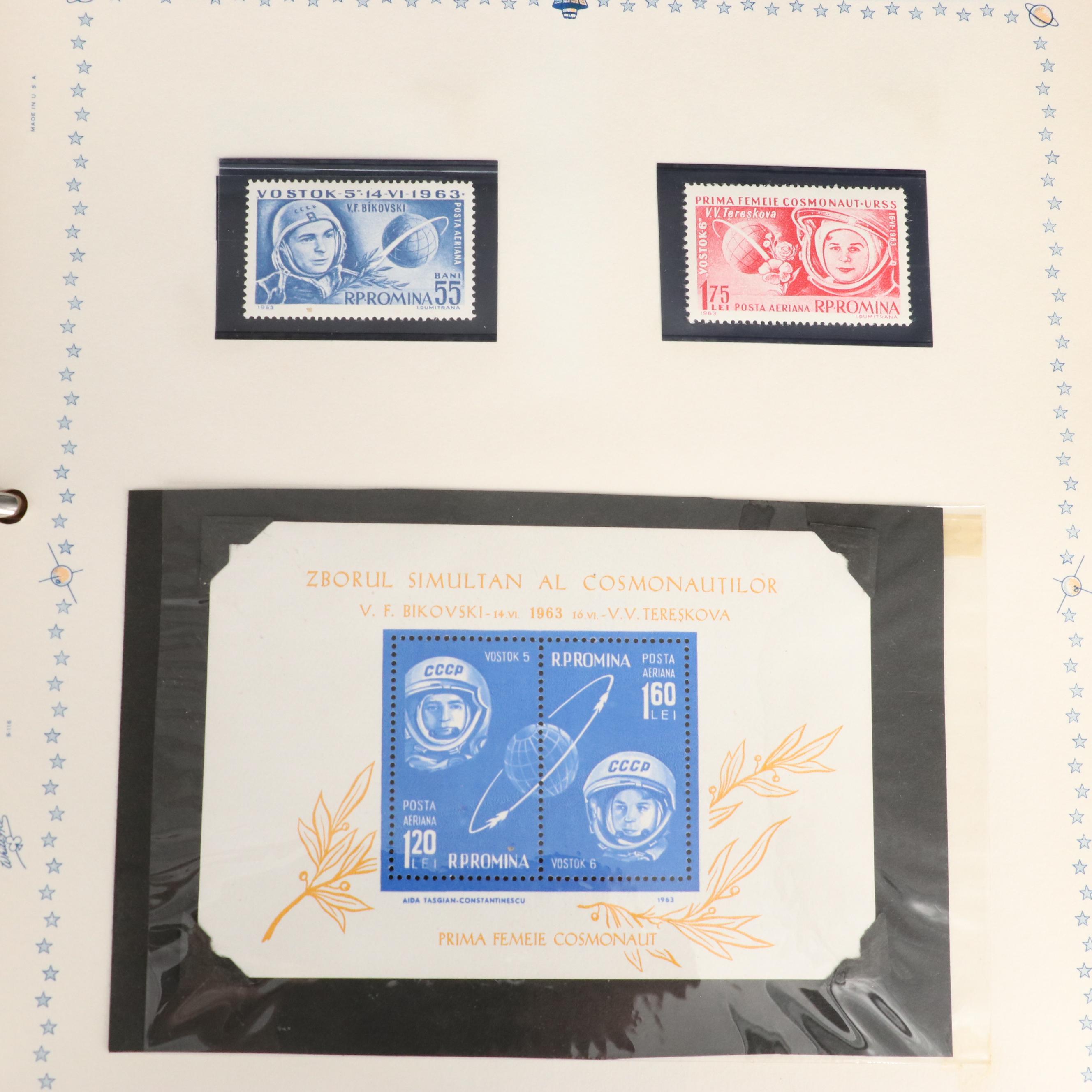 Album of Space Exploration Related Postage Stamps and Covers