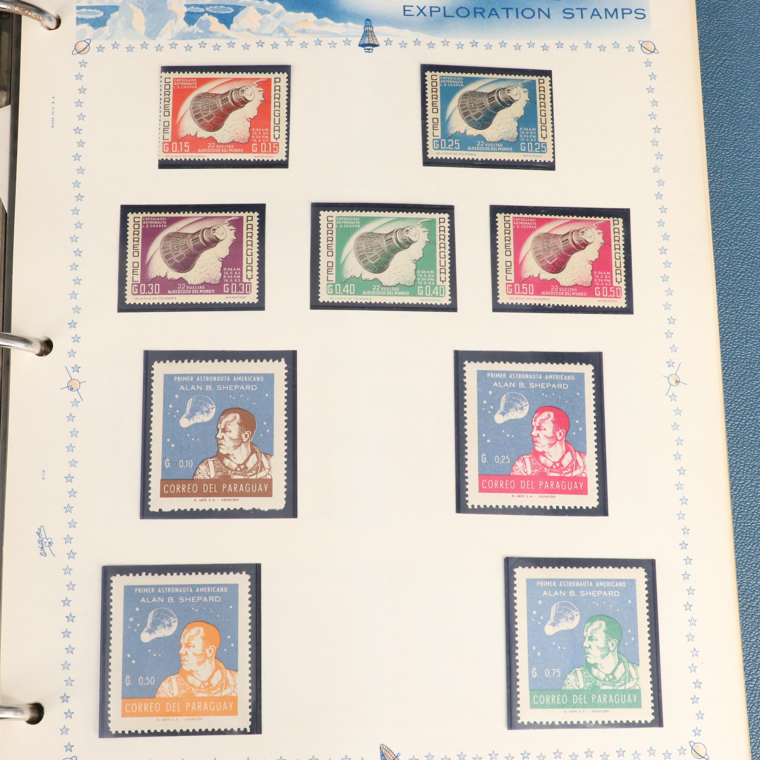 Album of Space Exploration Related Postage Stamps and Covers