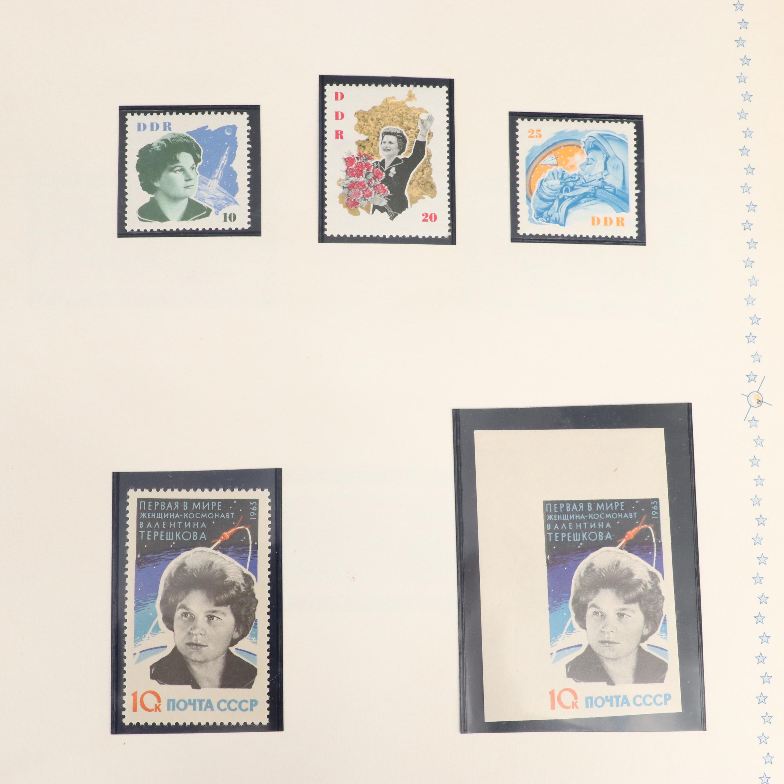 Album of Space Exploration Related Postage Stamps and Covers