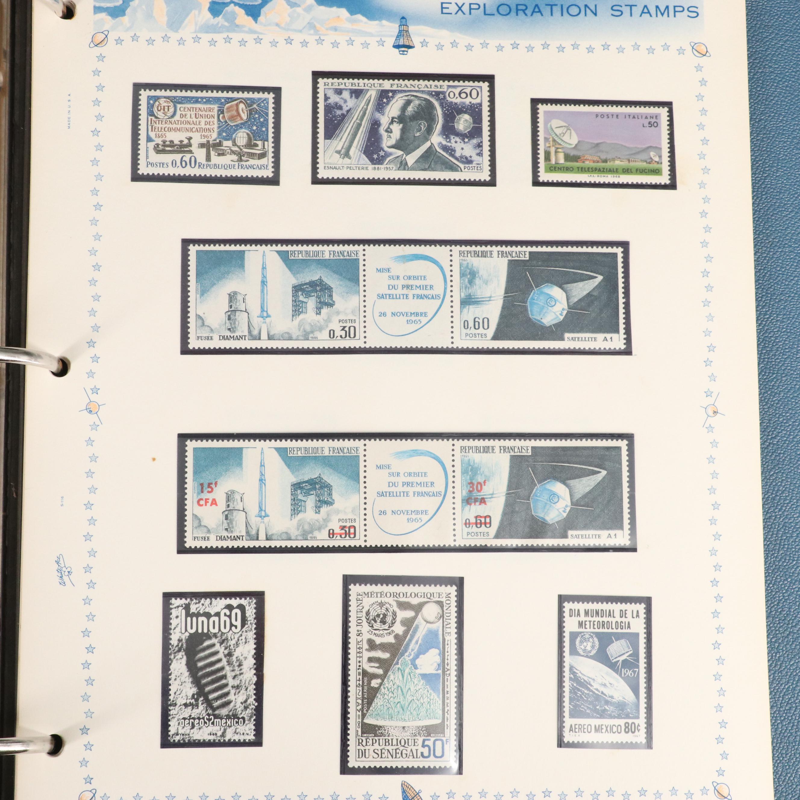 Album of Space Exploration Related Postage Stamps and Covers