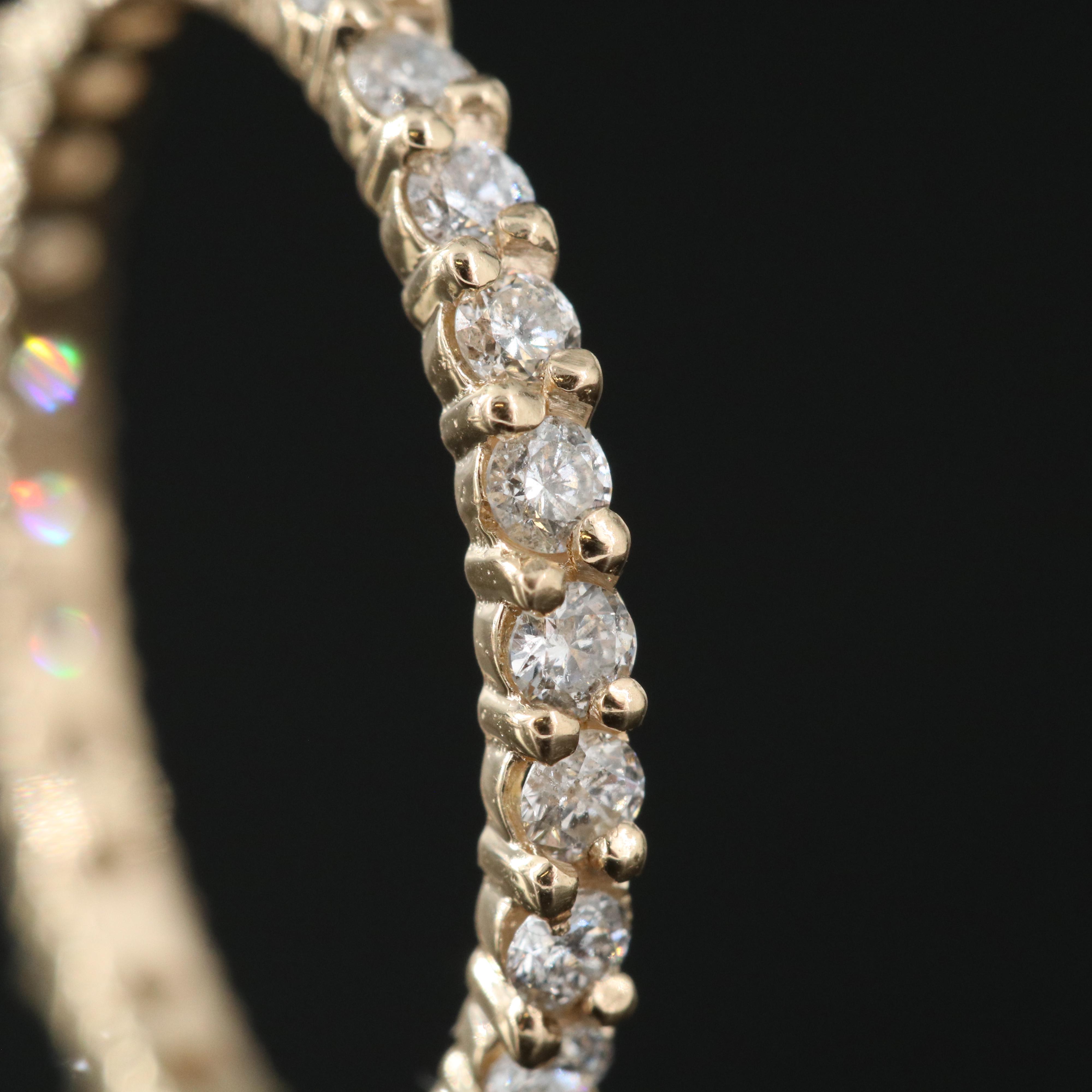 14K 1.80 CTW Diamond Stacking Eternity Band Set