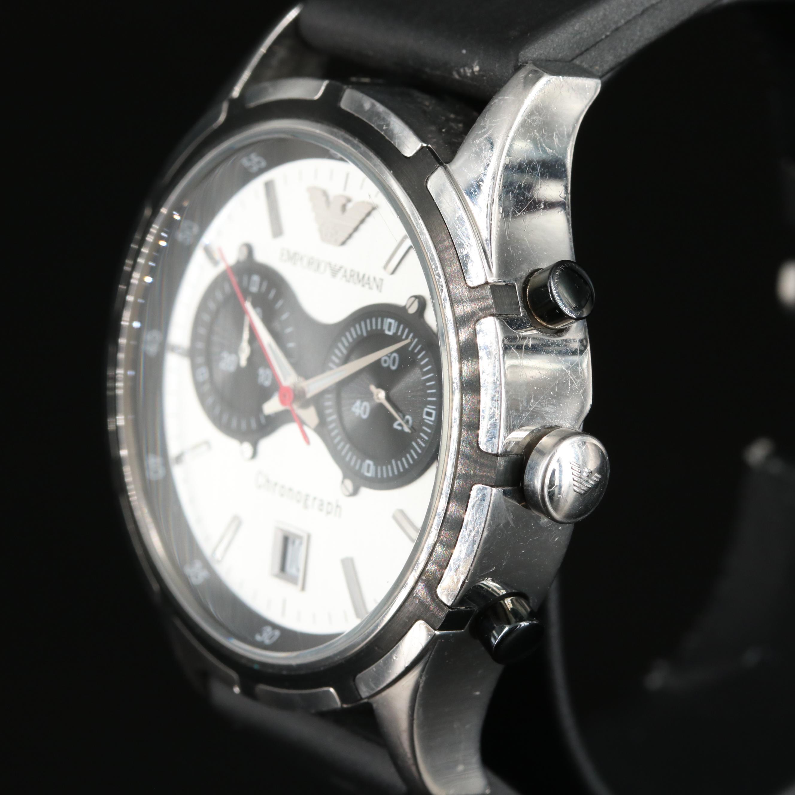 Emporio Armani Stainless Steel Chronograph Watch