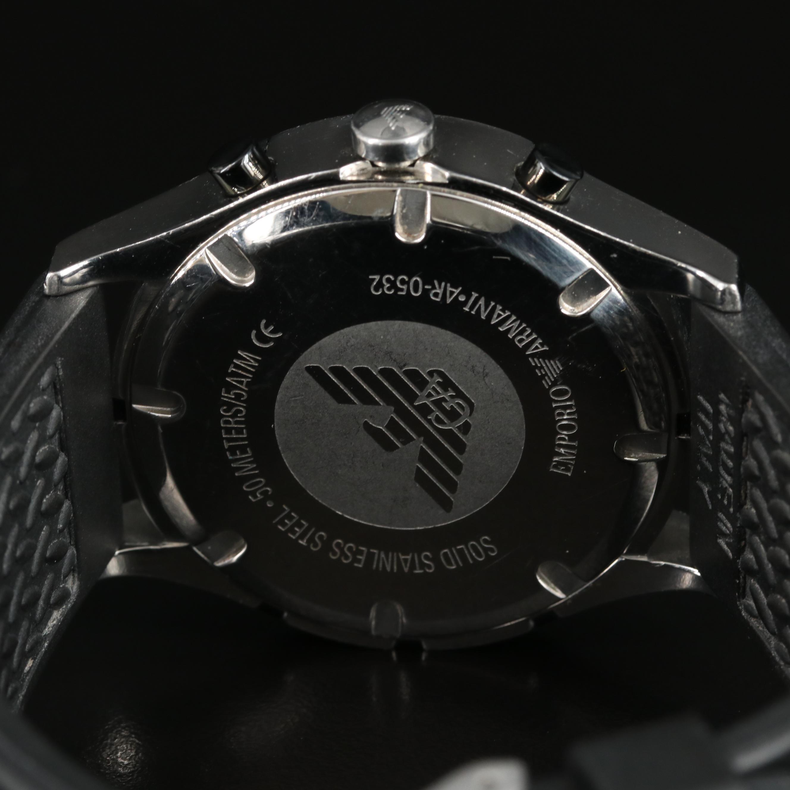 Emporio Armani Stainless Steel Chronograph Watch