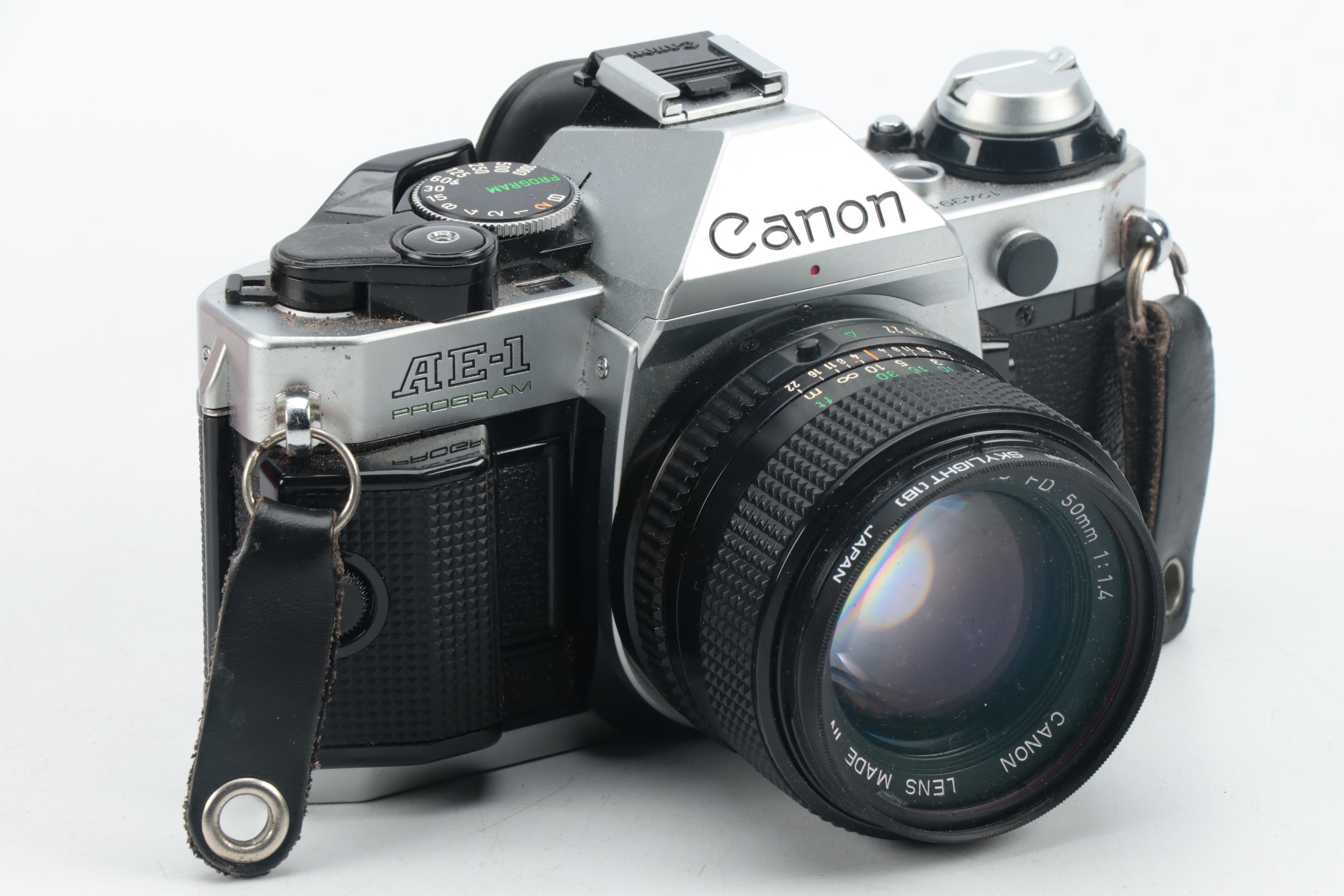 Canon AE-1 35mm Camera With Accessories