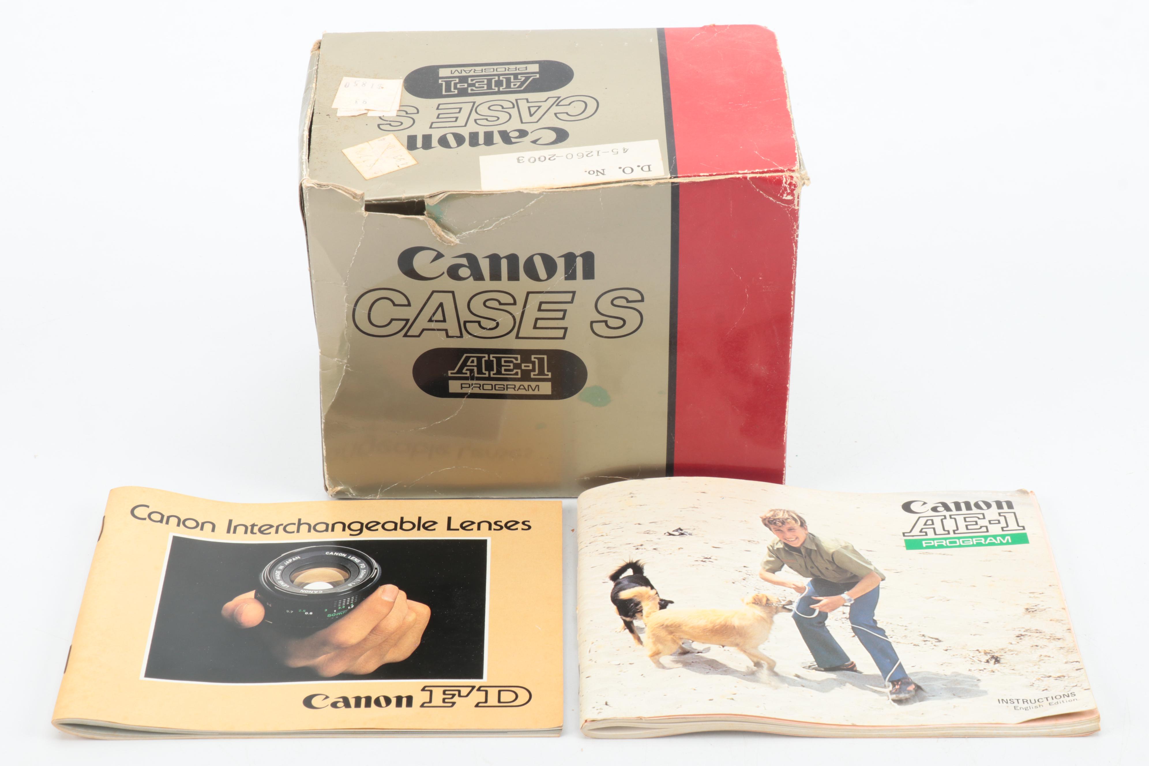 Canon AE-1 35mm Camera With Accessories