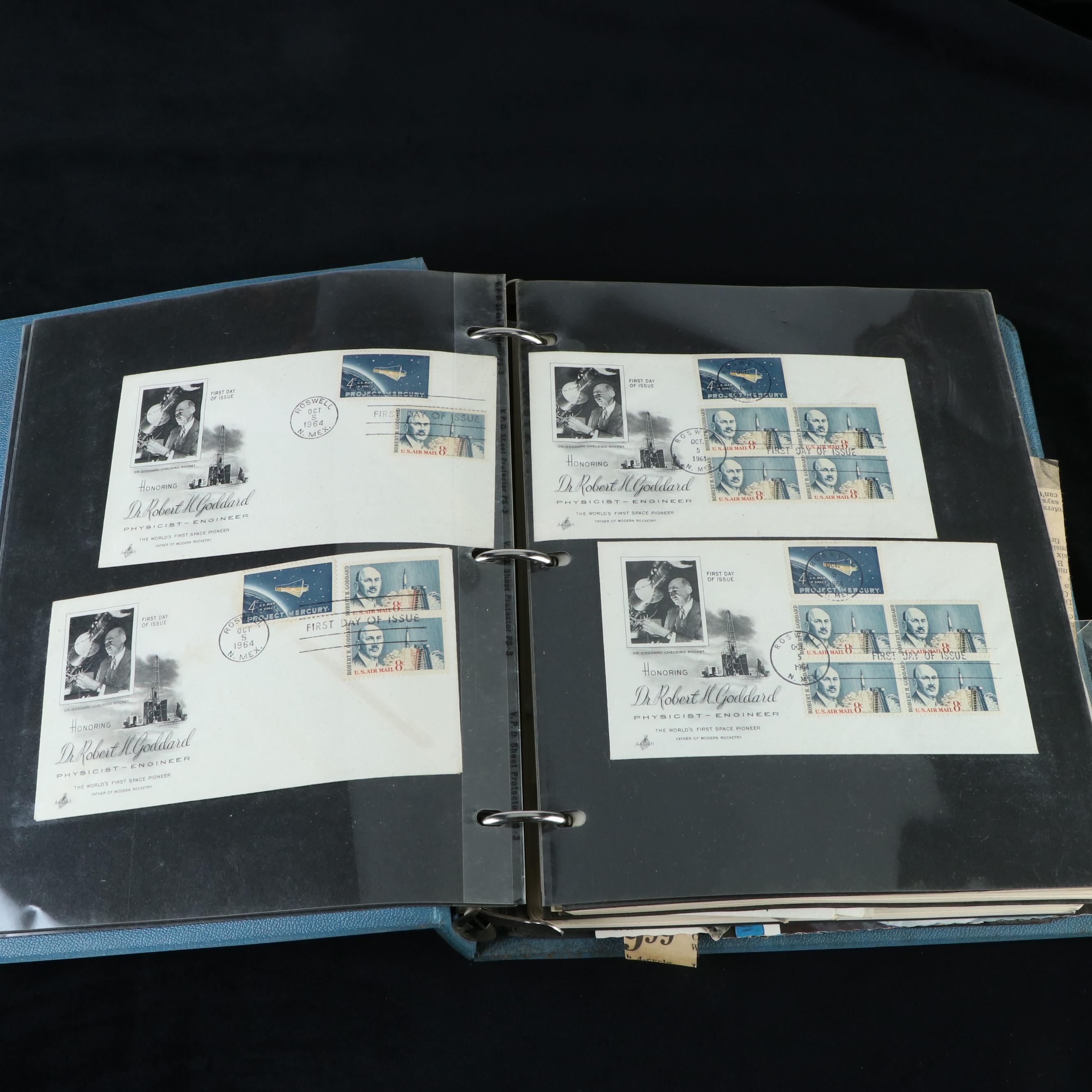 Album of Space Exploration Related Postage Stamps and Covers