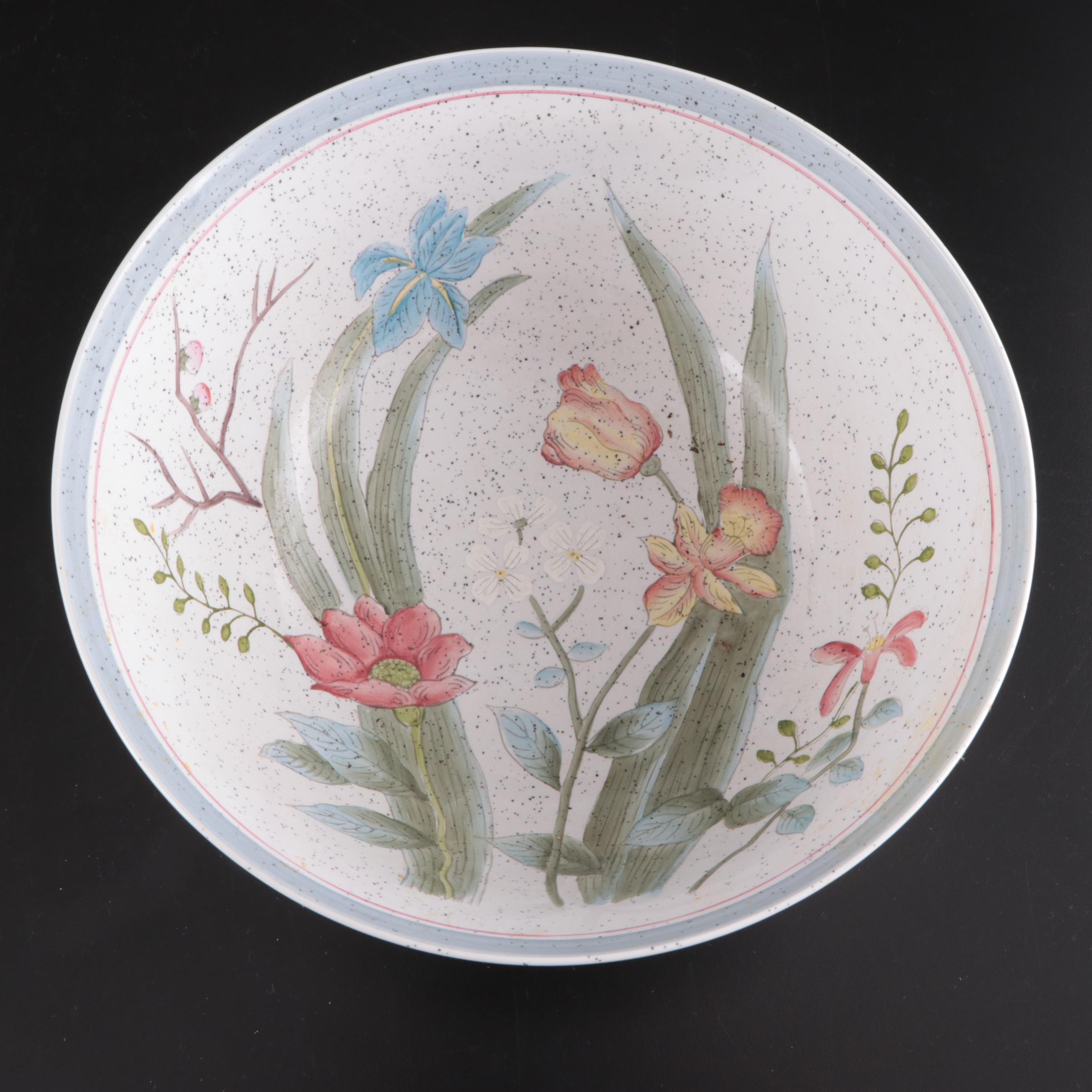 Spode "Queen's Bird" Cachepot and Other Ceramic Bowl