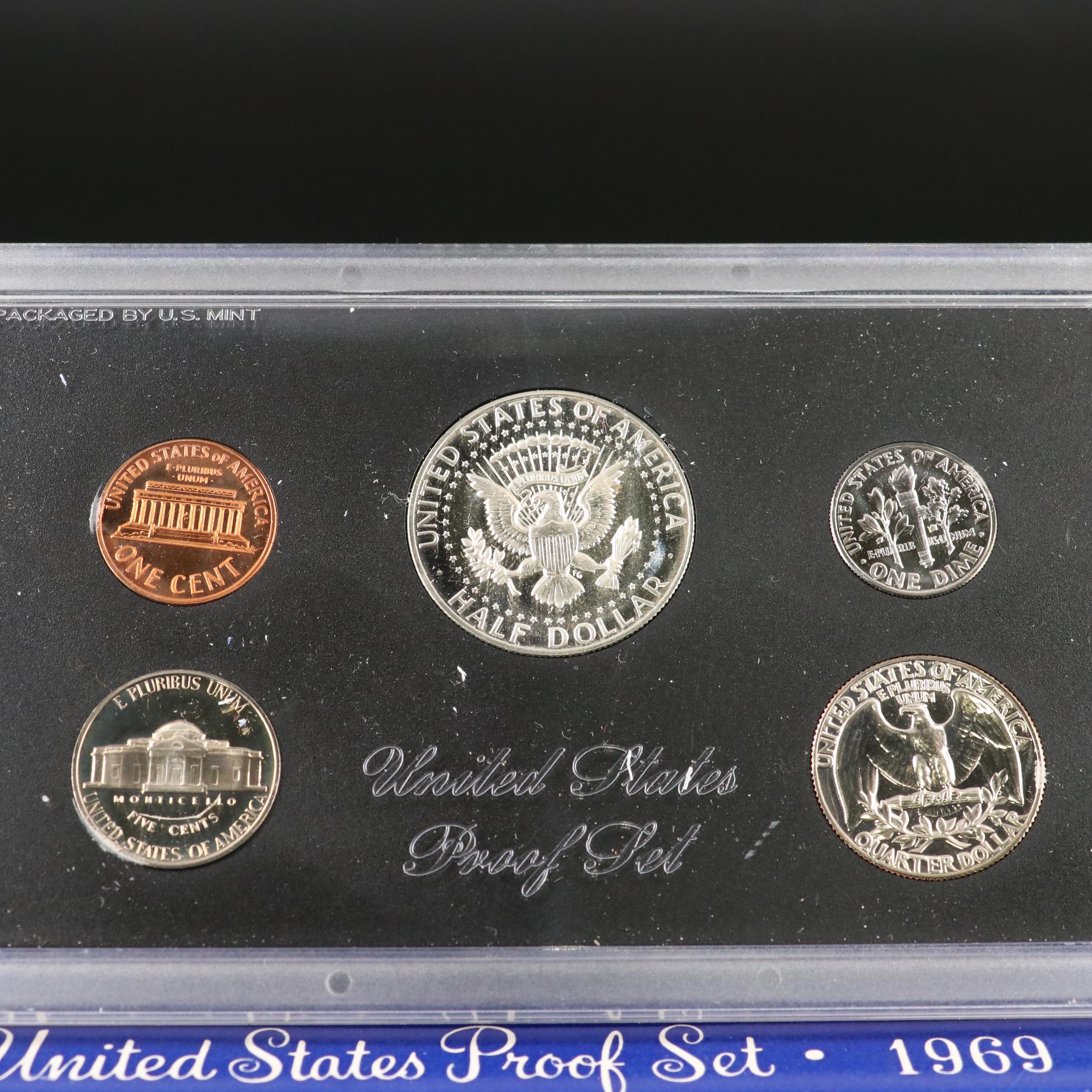 Collection of Eighteen Different United States Proof Sets 1968-1985 Complete