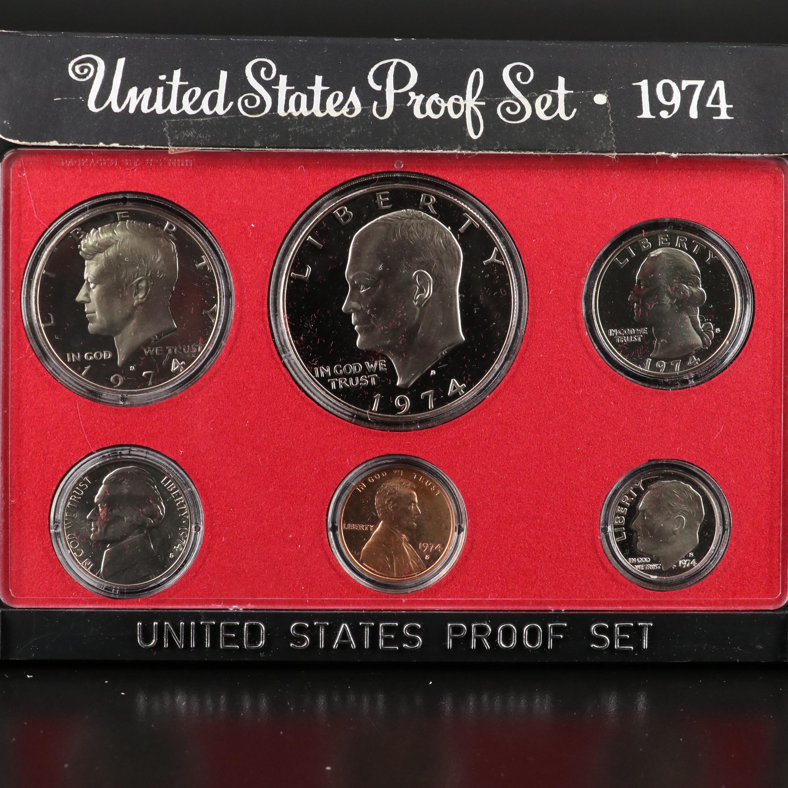 Collection of Eighteen Different United States Proof Sets 1968-1985 Complete